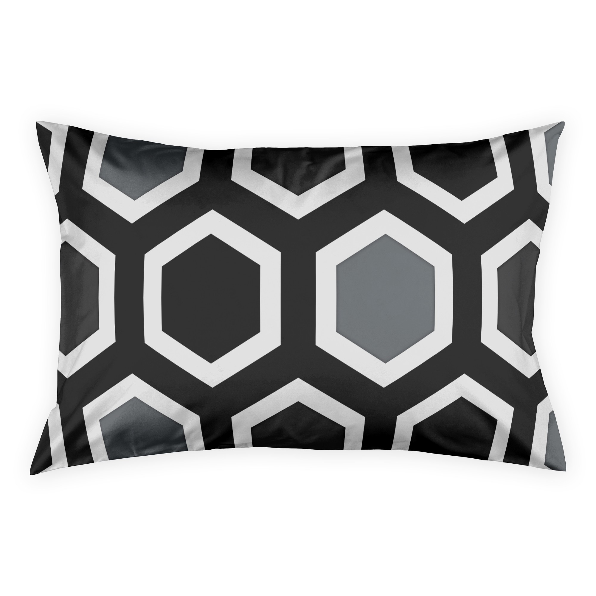 Black N White Geo Sham