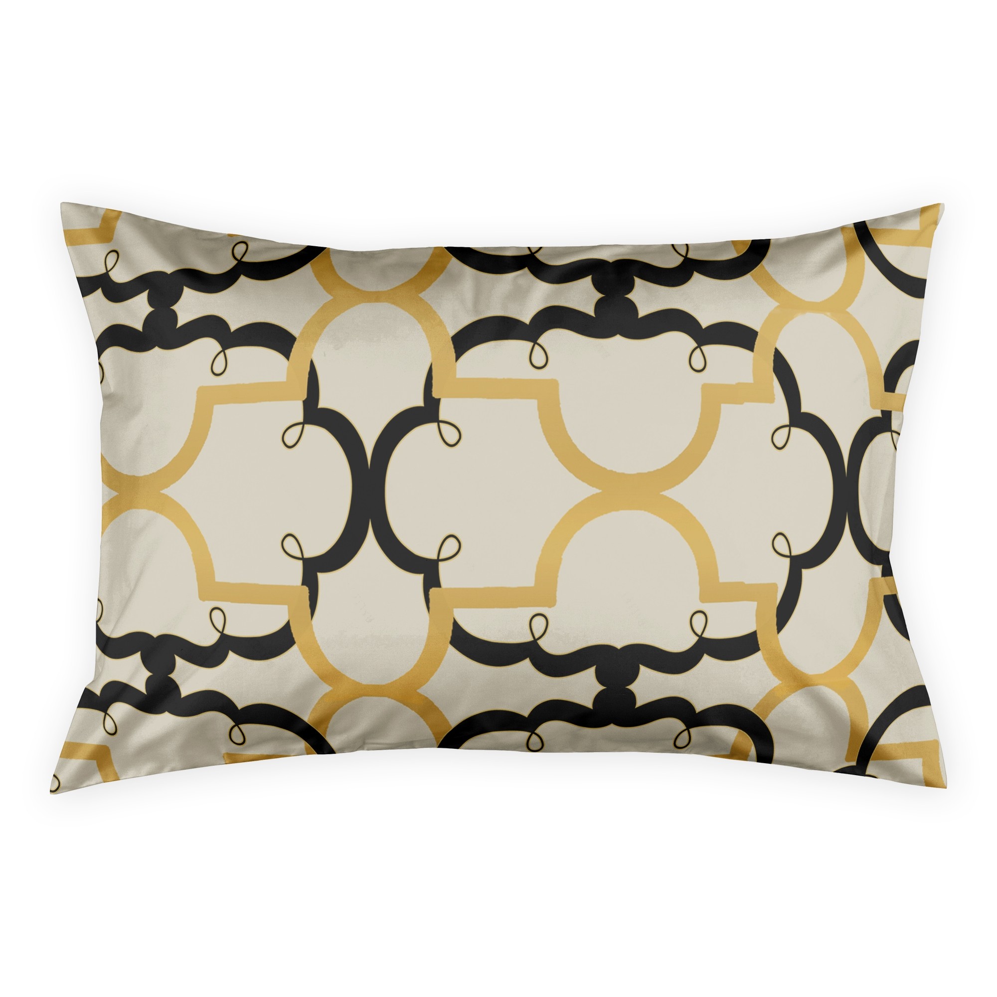 Gold Quatrefoil Sham