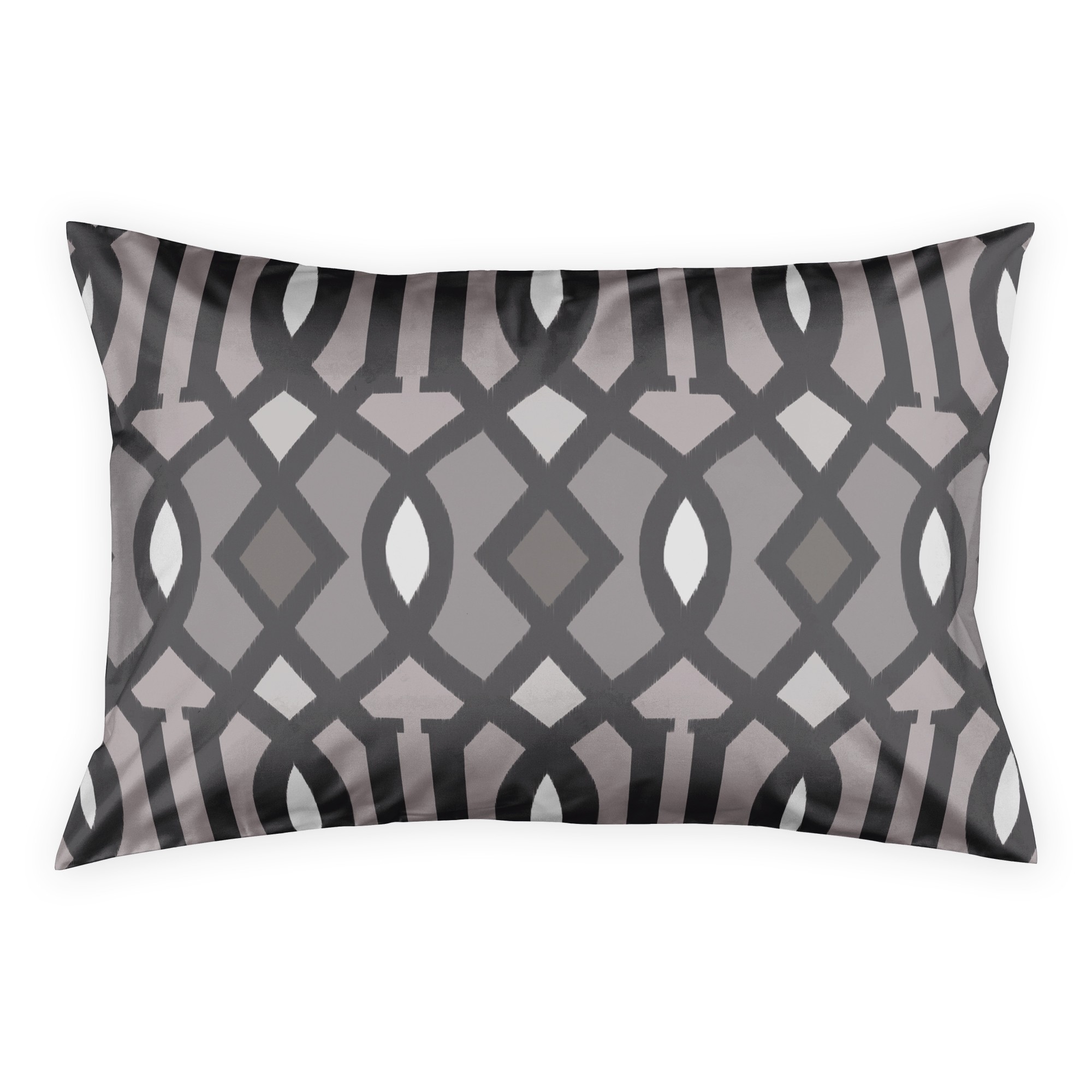 Grey Ikat Kirkwood Sham