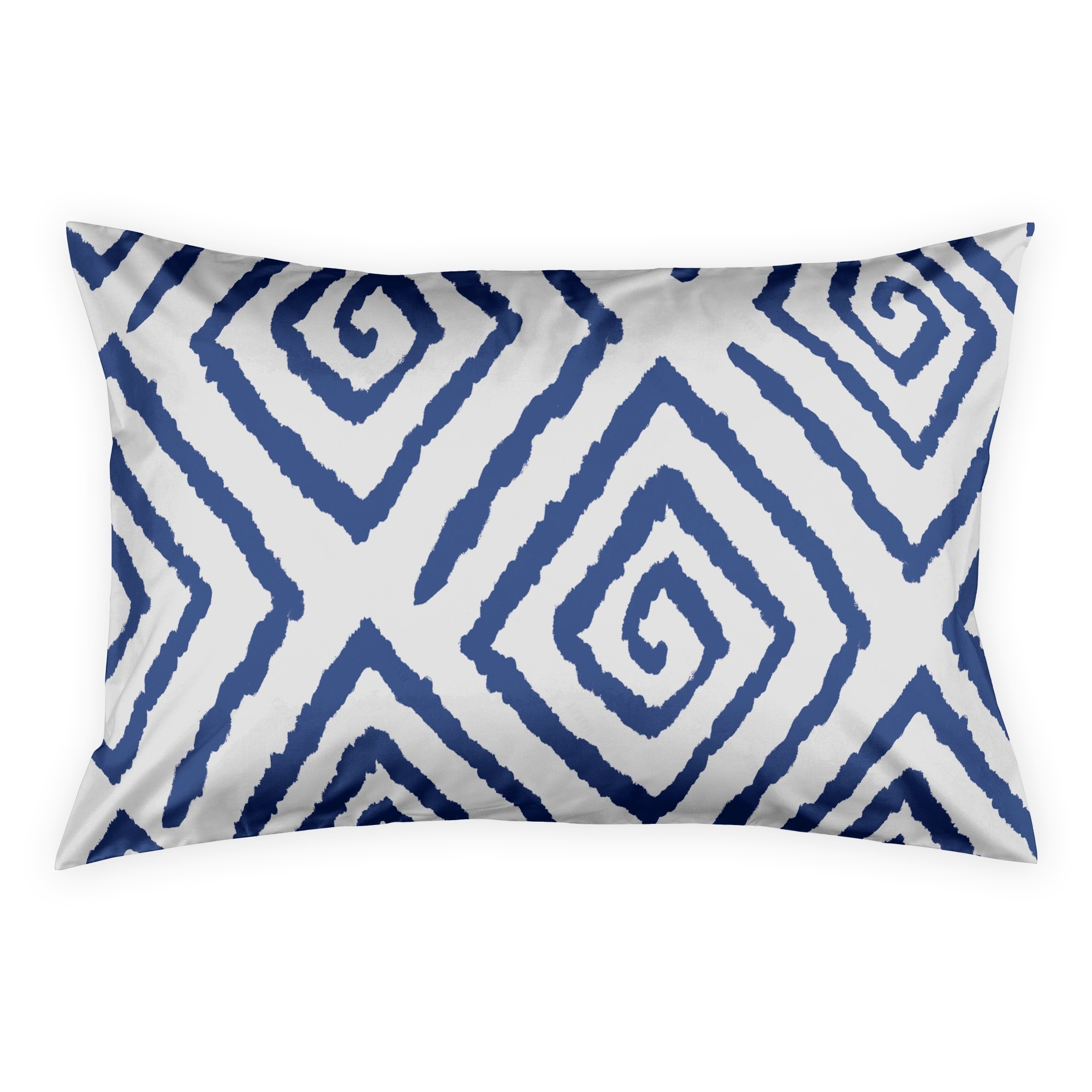 Indigo Geometric Sham