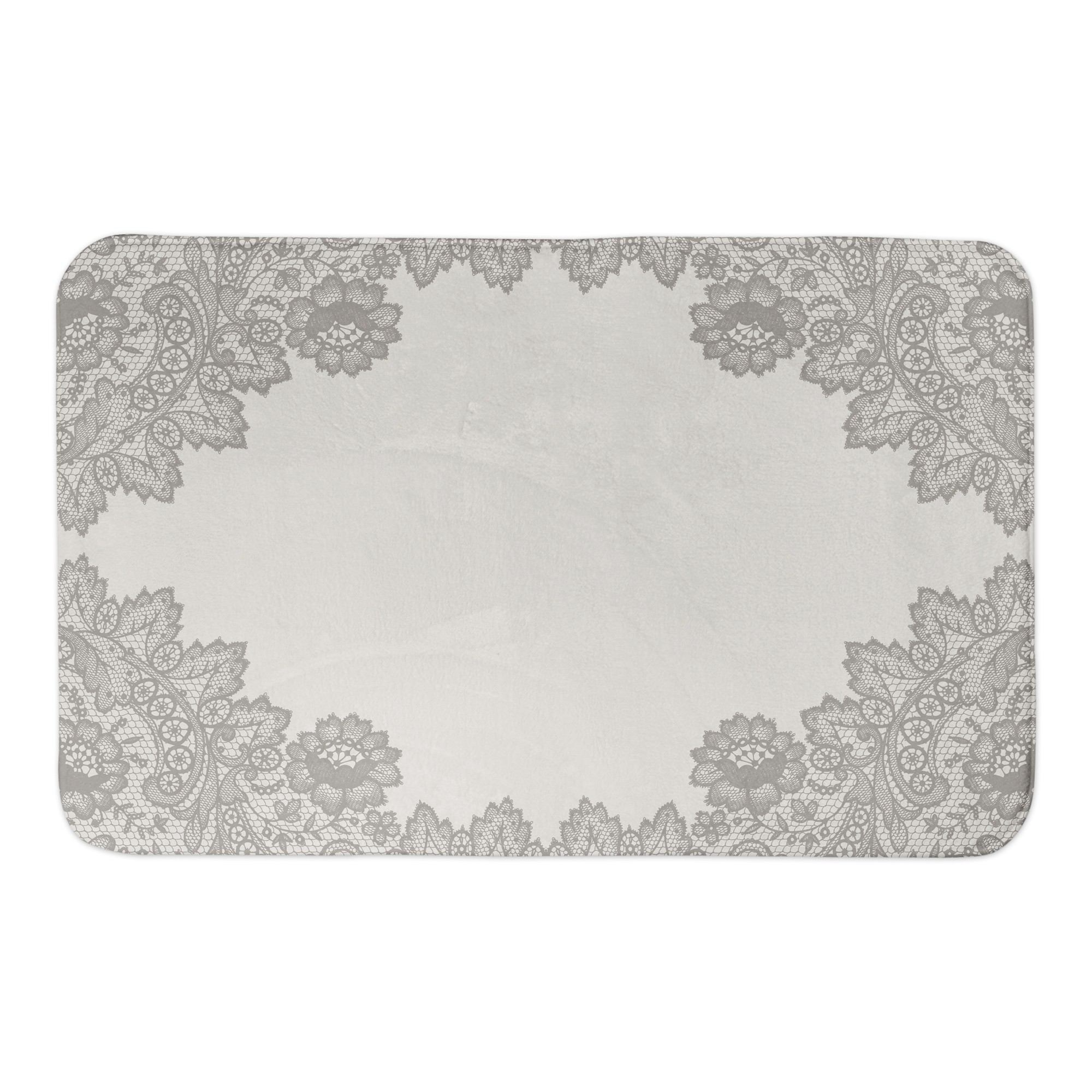Brown Lace 34x21 Bath Mat