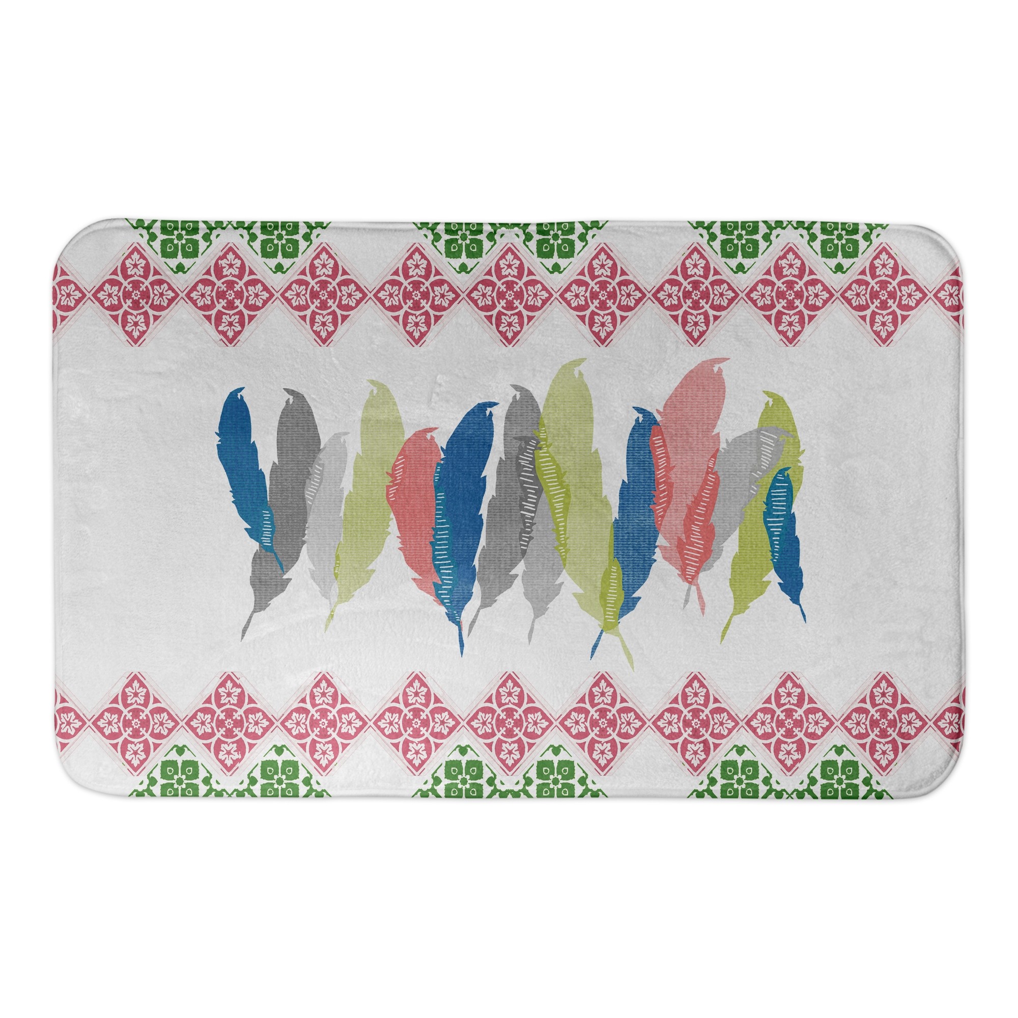 Funky Feather 34x21 Bath Mat