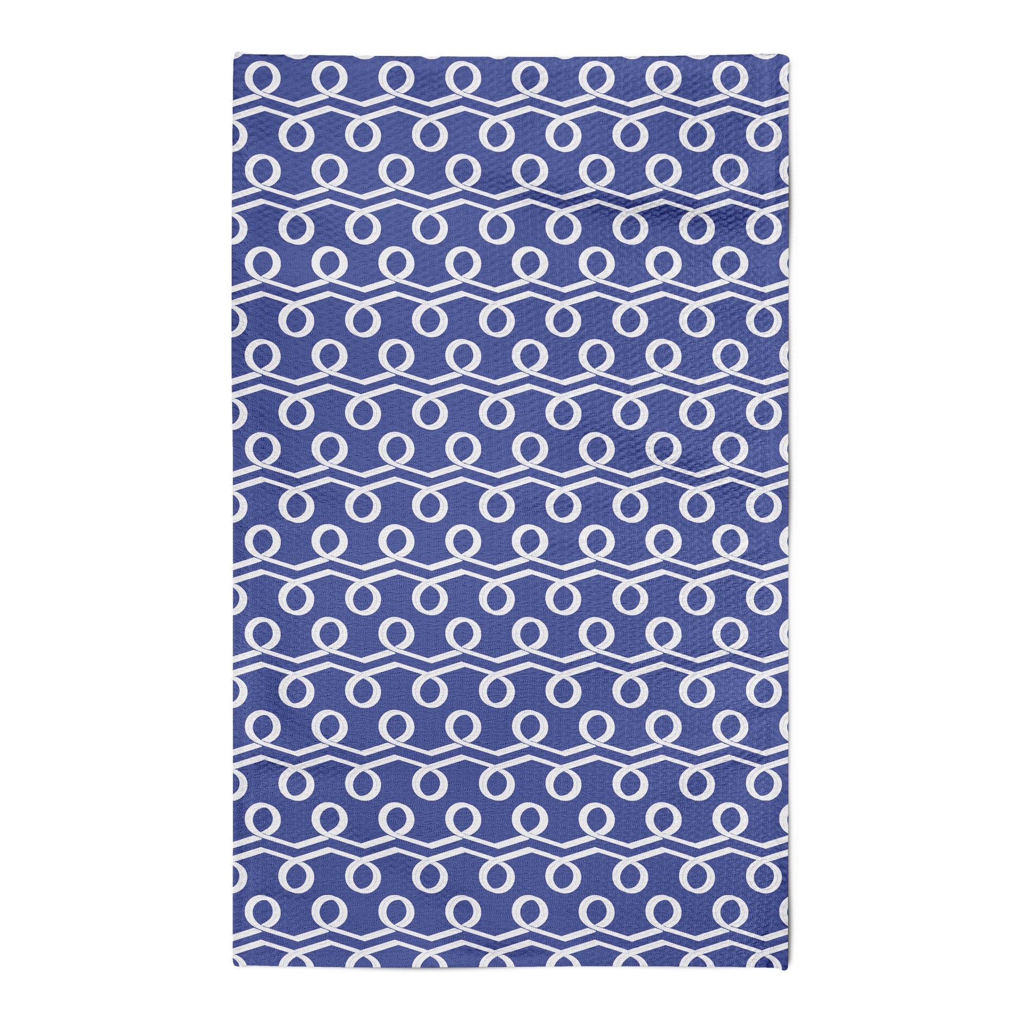 Preppy Navy Swirl 3x5 Area Rug