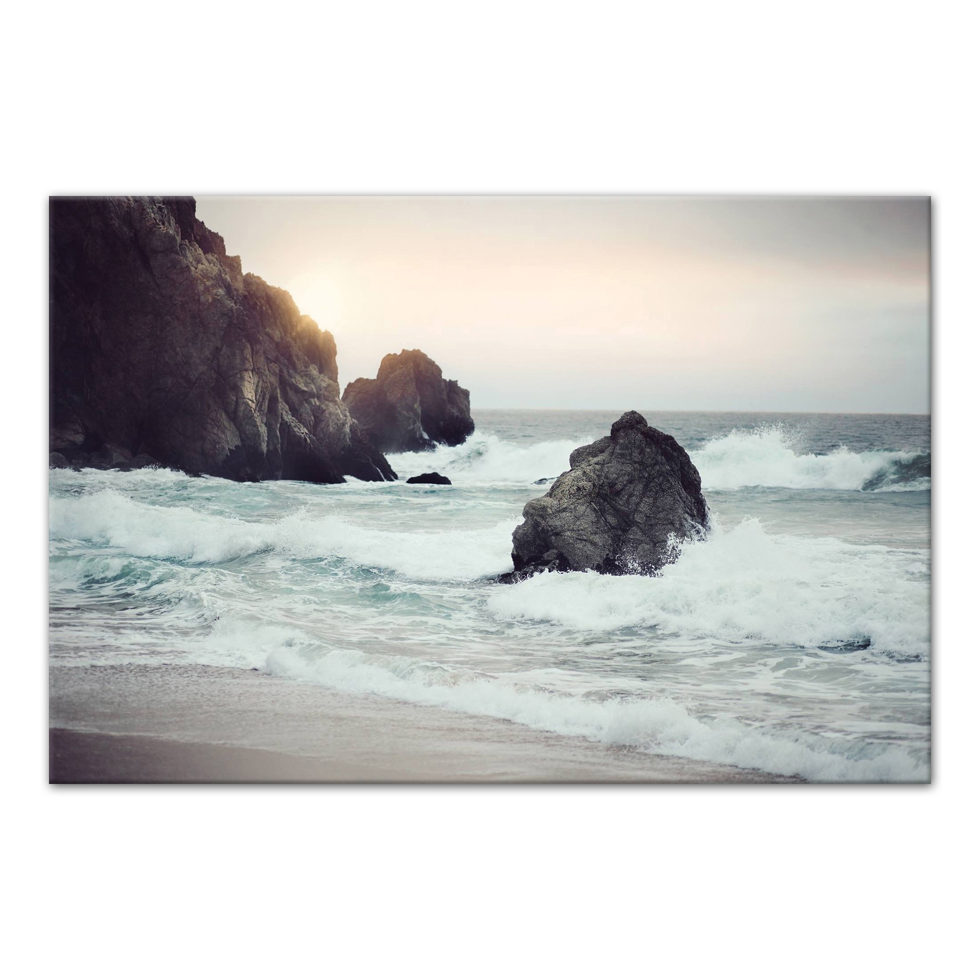 Sunset Waves 36x24 Canvas