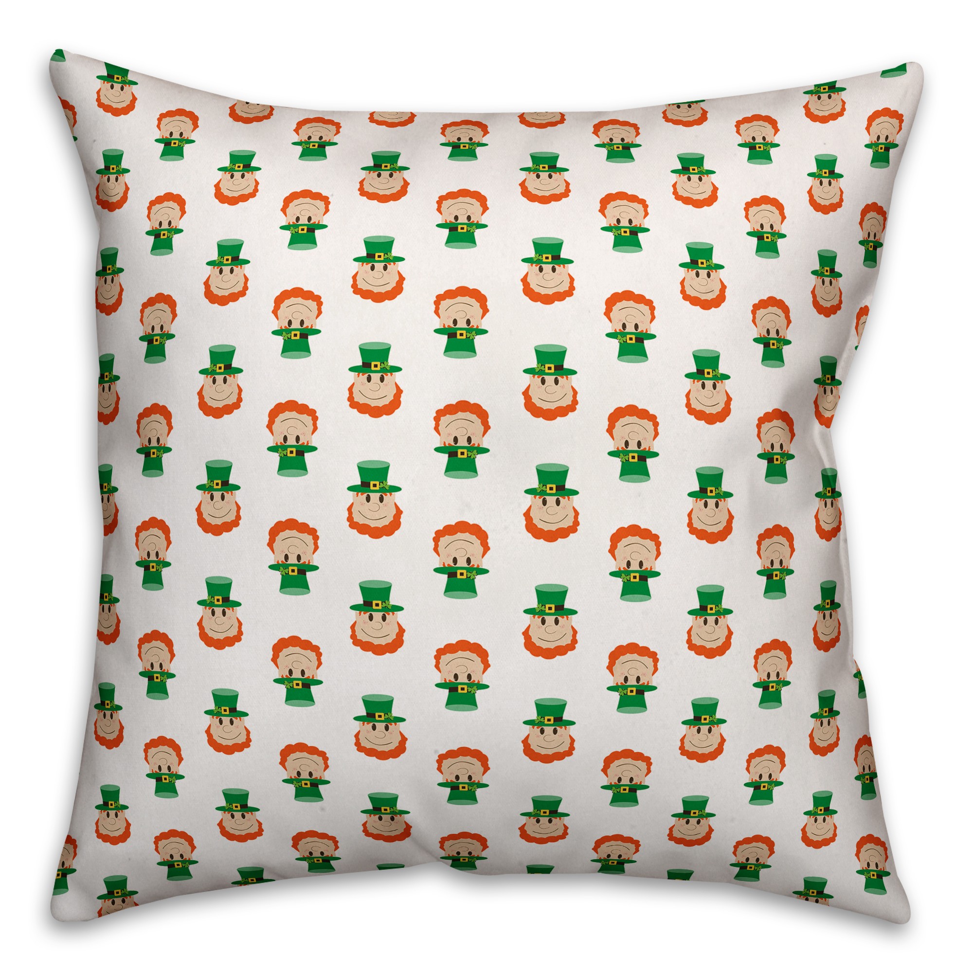 Tiny Leprechaun 18x18 Throw Pillow