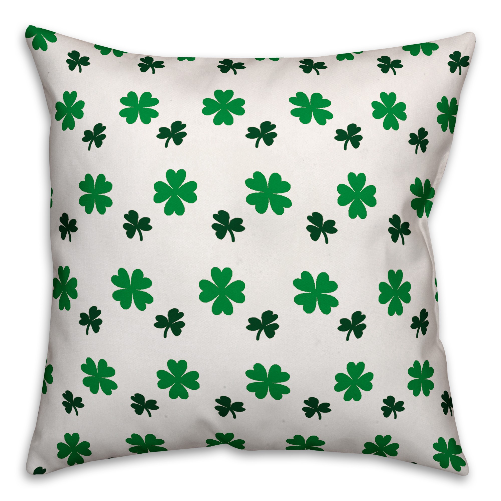 Shamrock Pattern 18x18 Throw Pillow