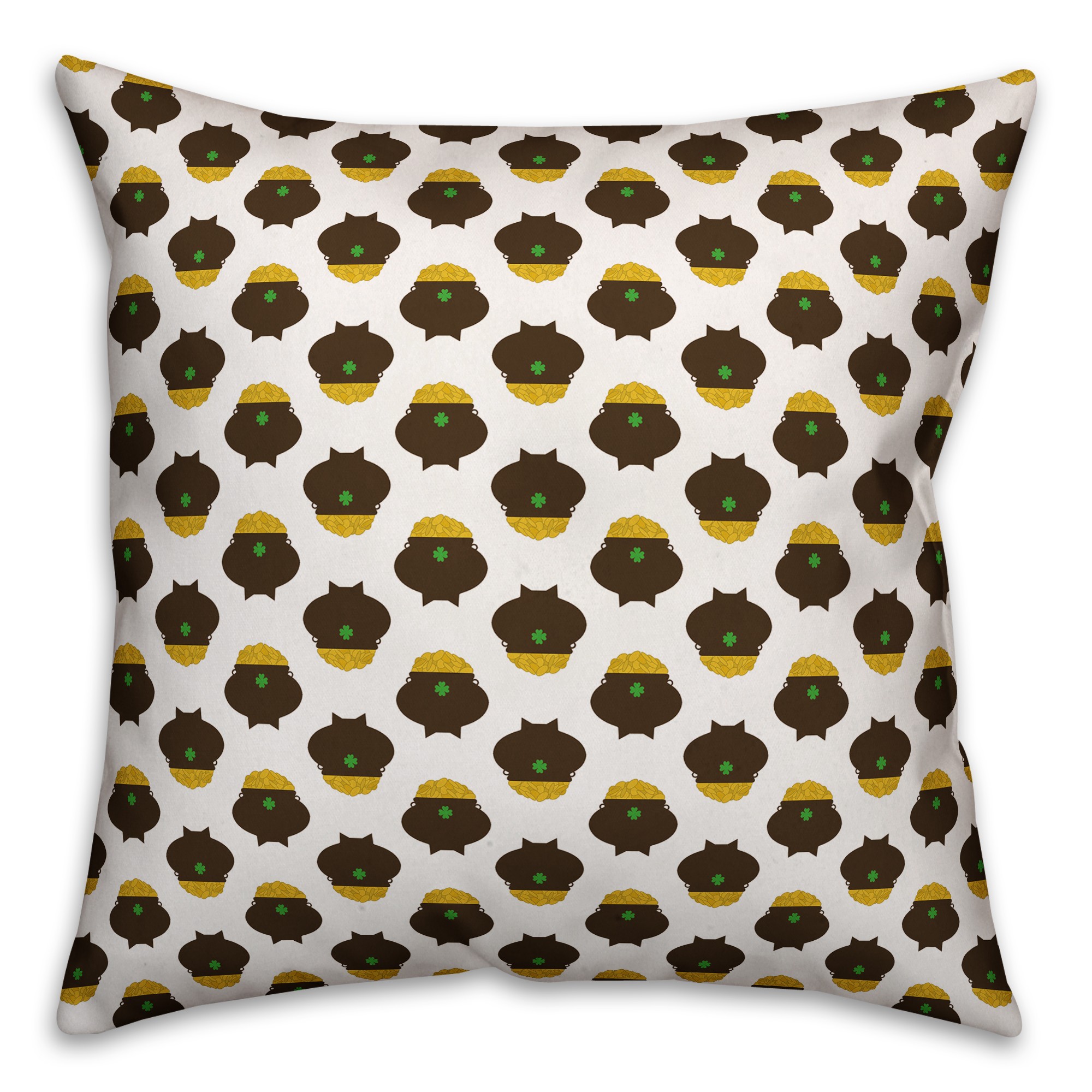 Pots of Gold 18x18 Throw Pillow