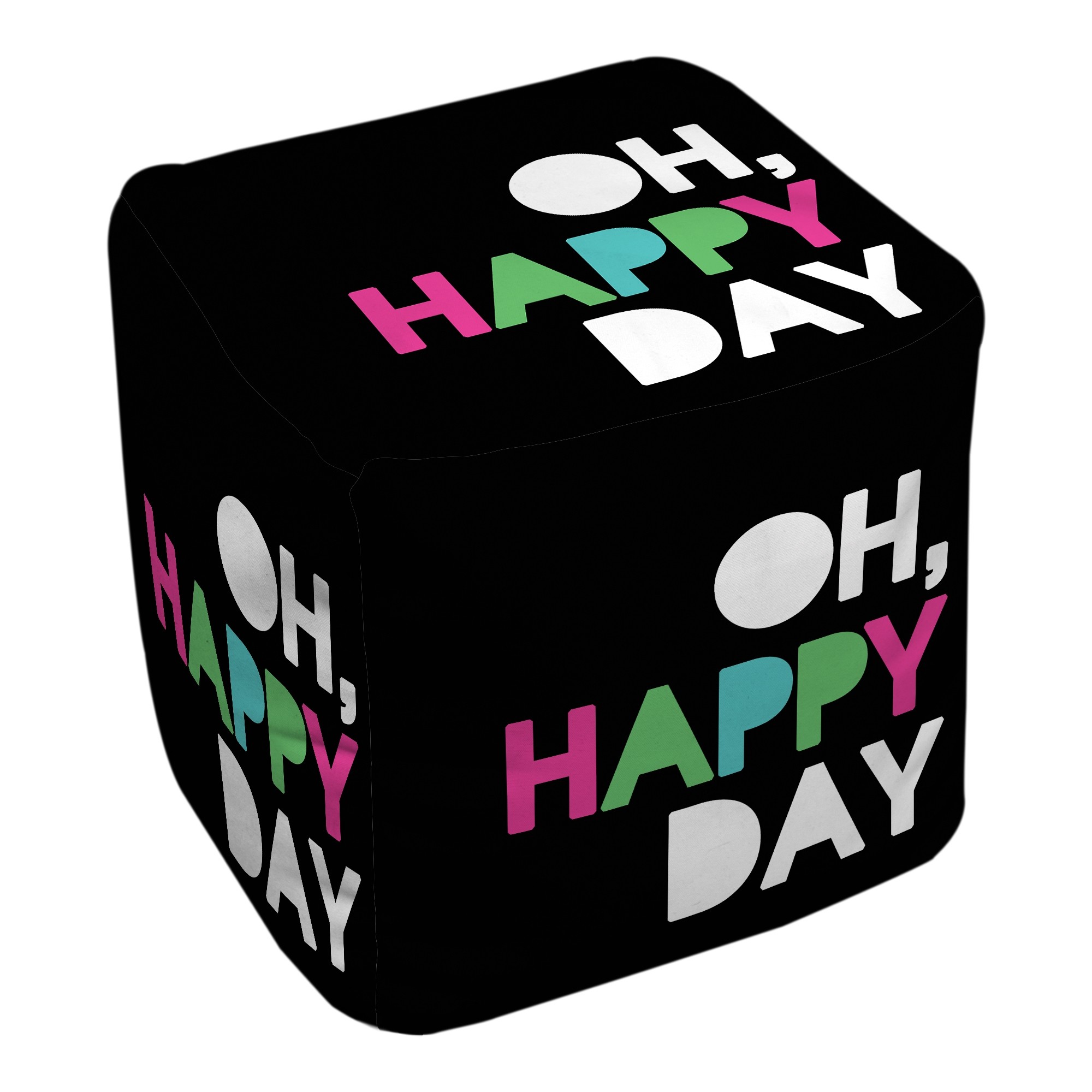 Oh Happy Day 13x13 Ottoman