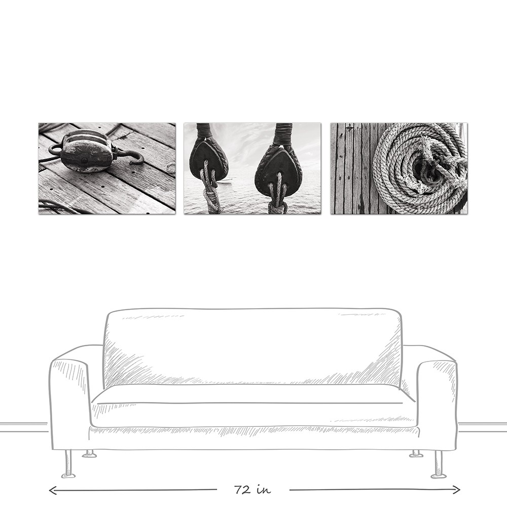 Boat Parts 48x32 Canvas Set