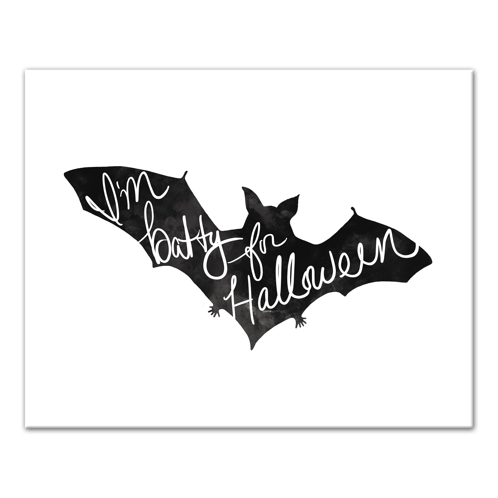 Batty Halloween 20x16 Canvas Wall Art