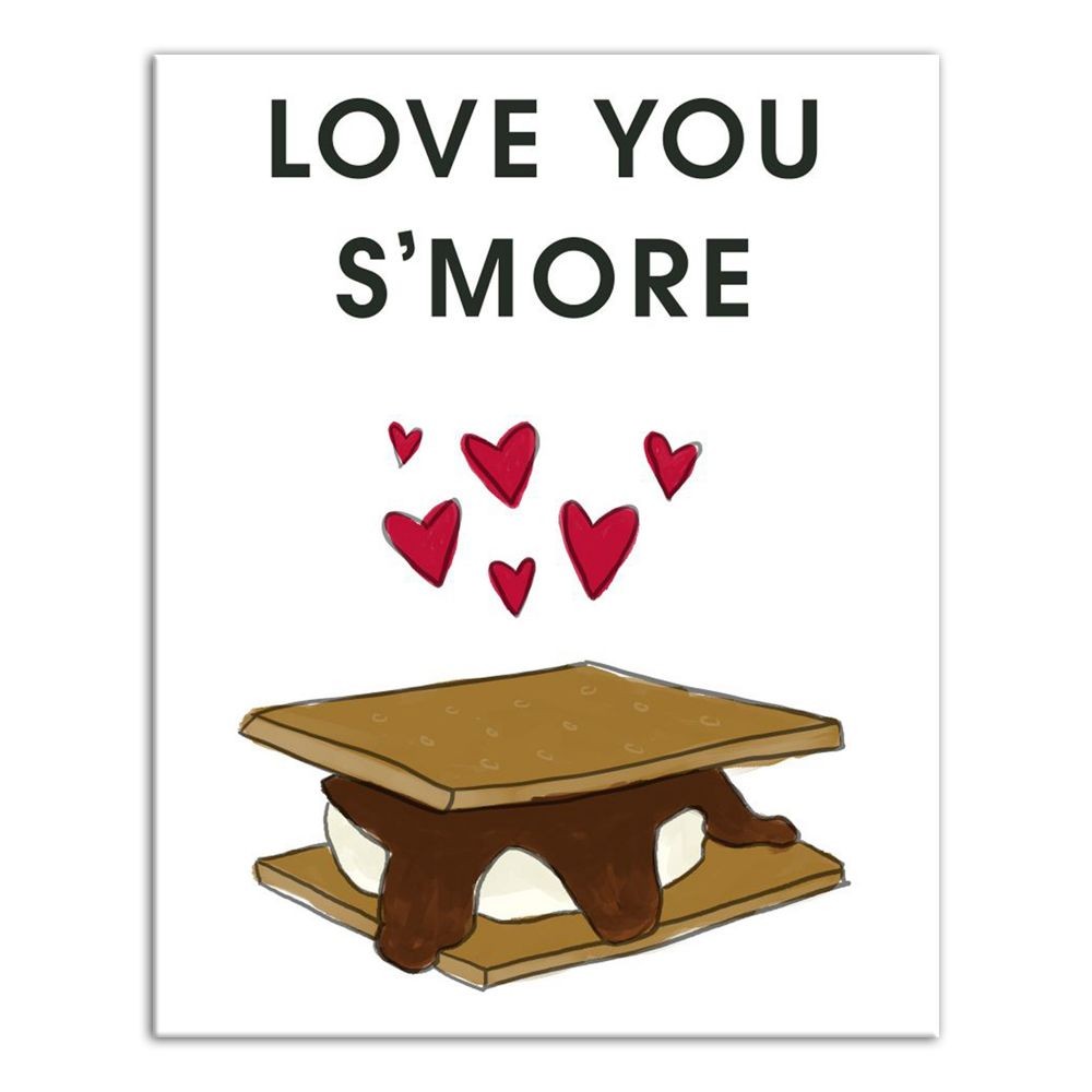 Love You S'More 8x10 Canvas Wall Art