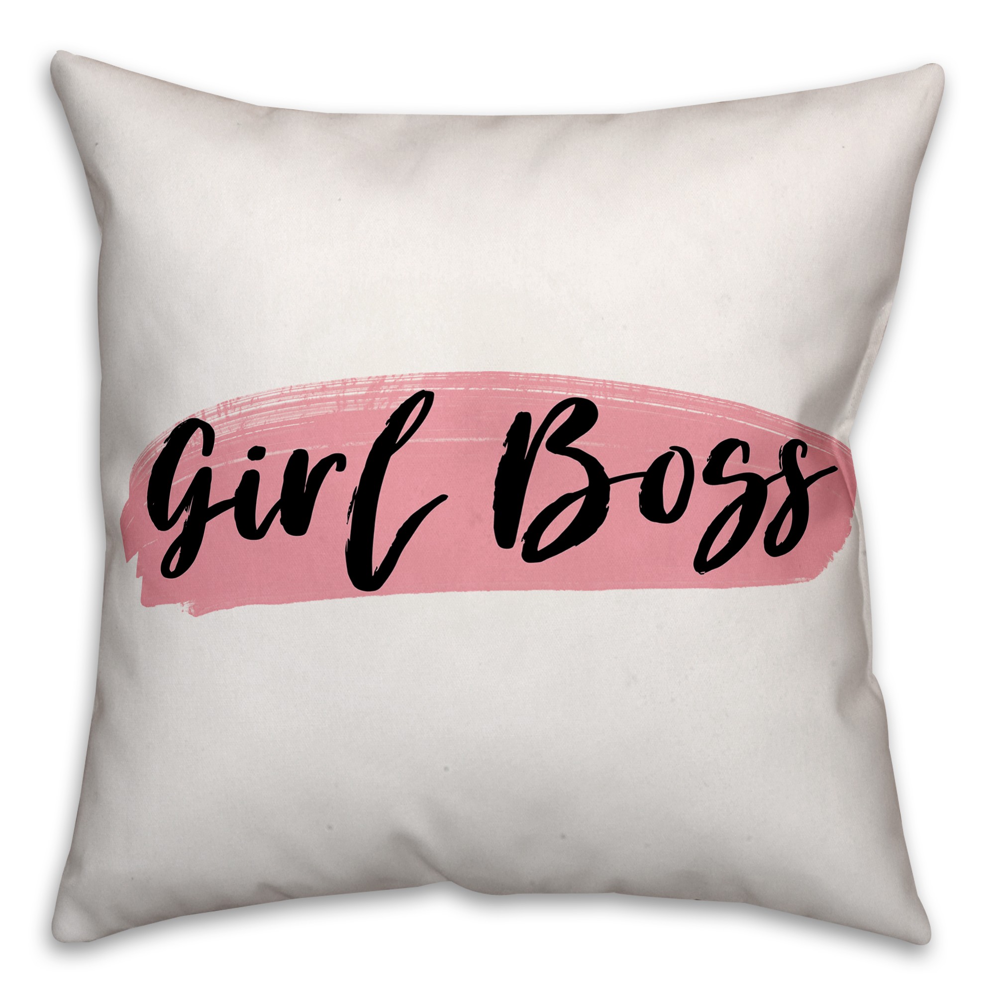 Girl Boss 18x18 Throw Pillow