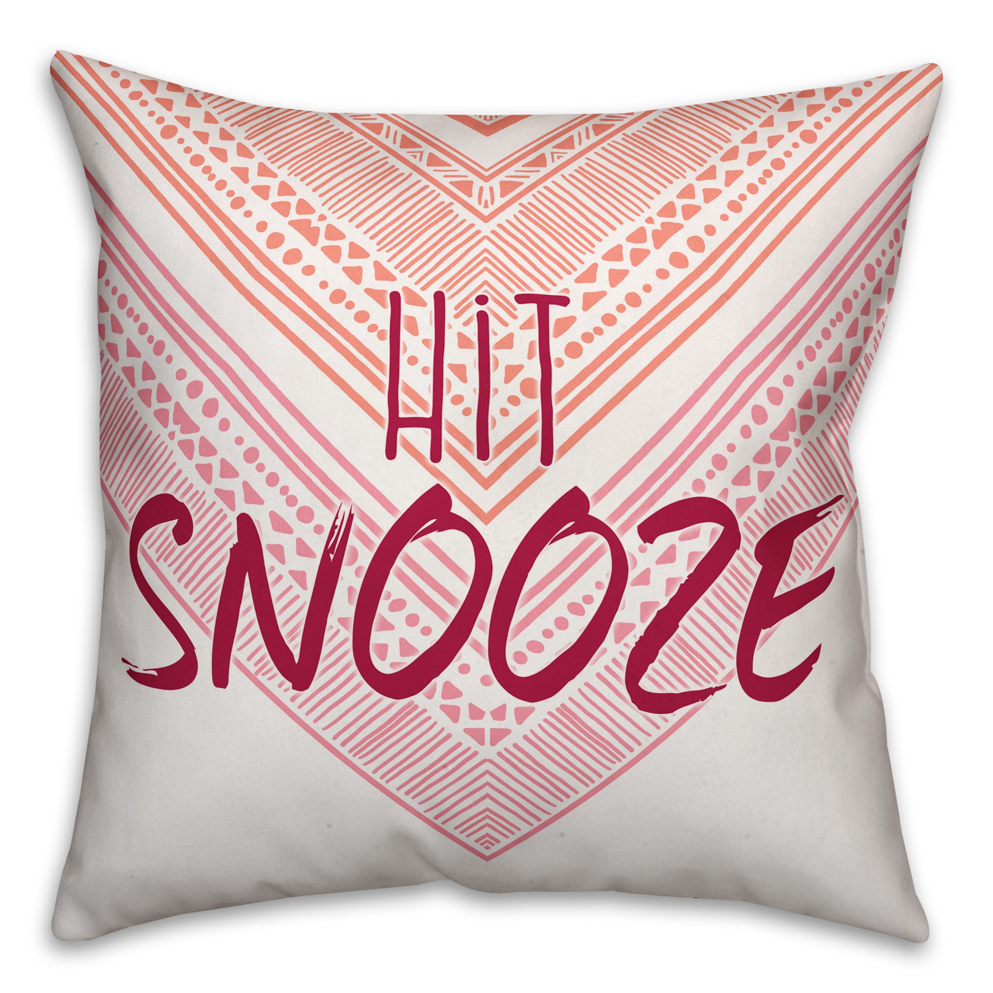 Hit Snooze 18x18 Throw Pillow
