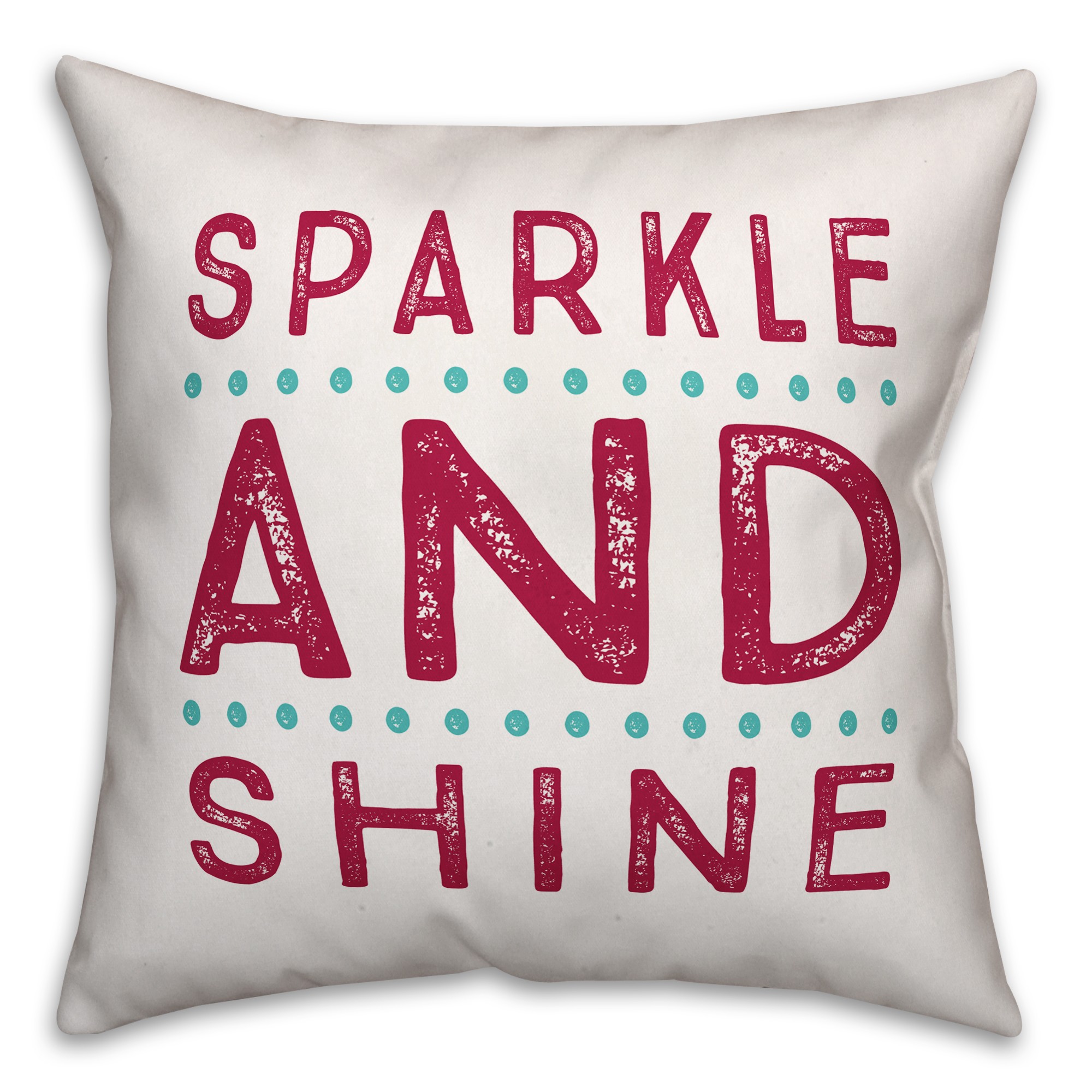 Sparkle and Shine 18x18 Throw Pillow