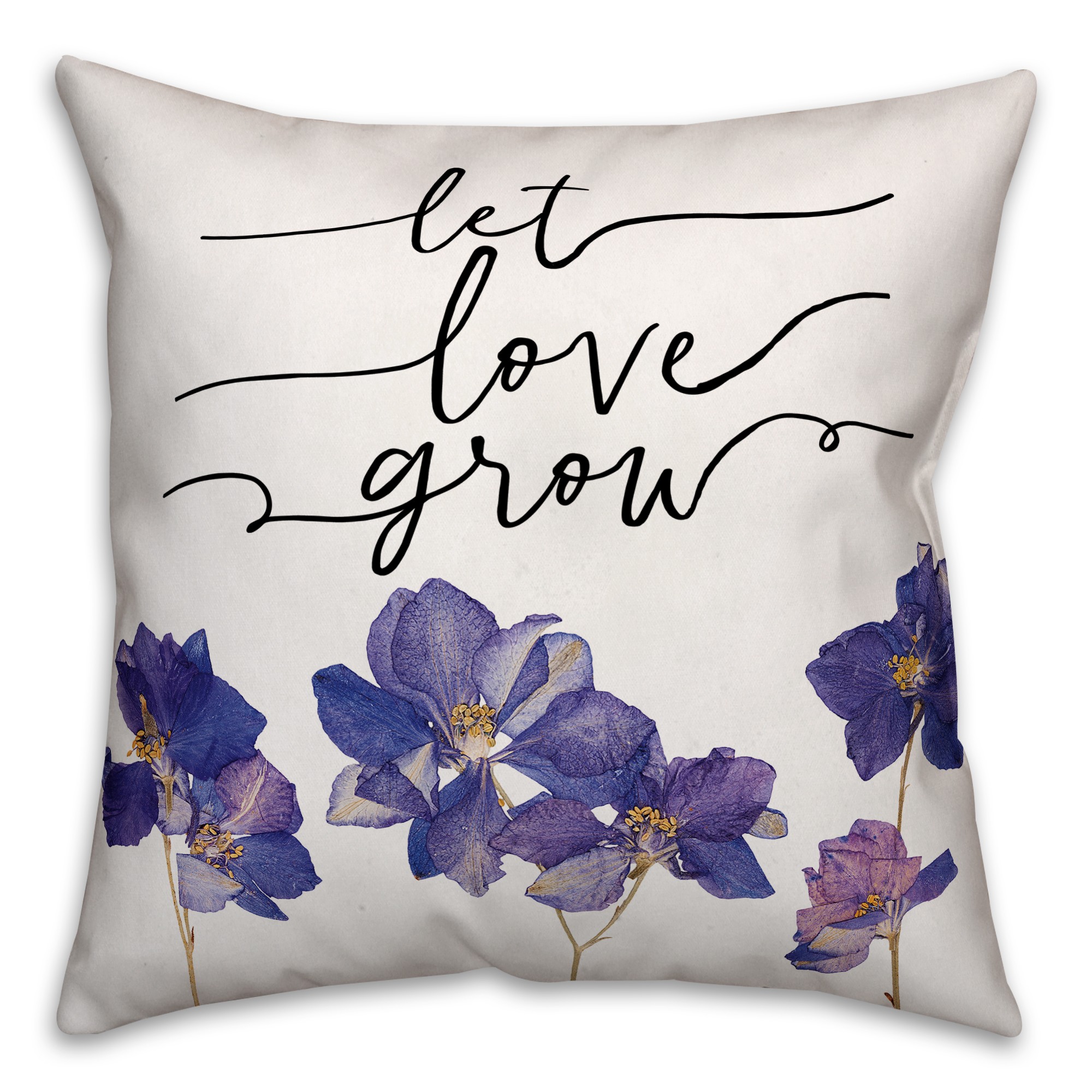 Let Love Grow 18x18 Throw Pillow