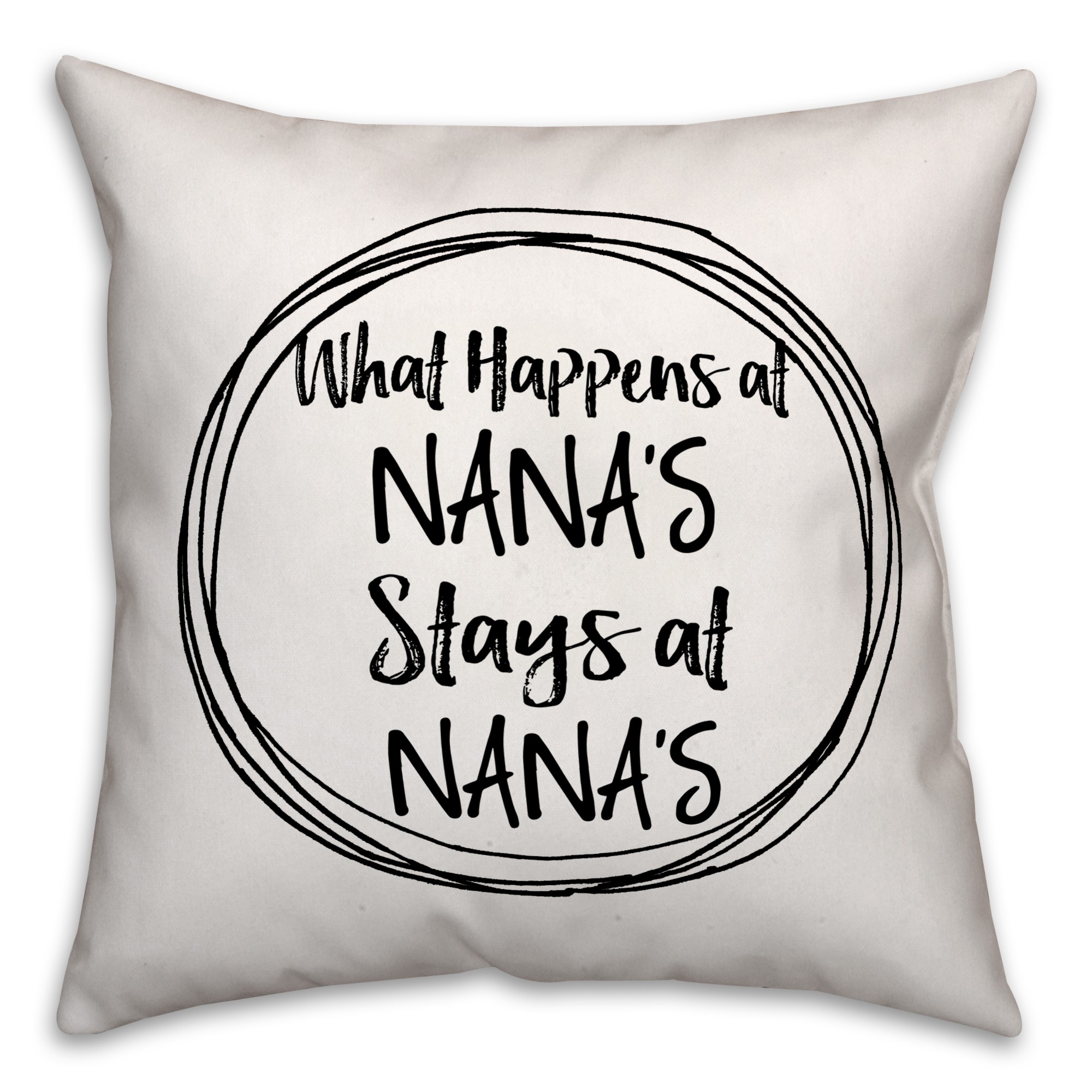 Nana's House 18x18 Throw Pillow