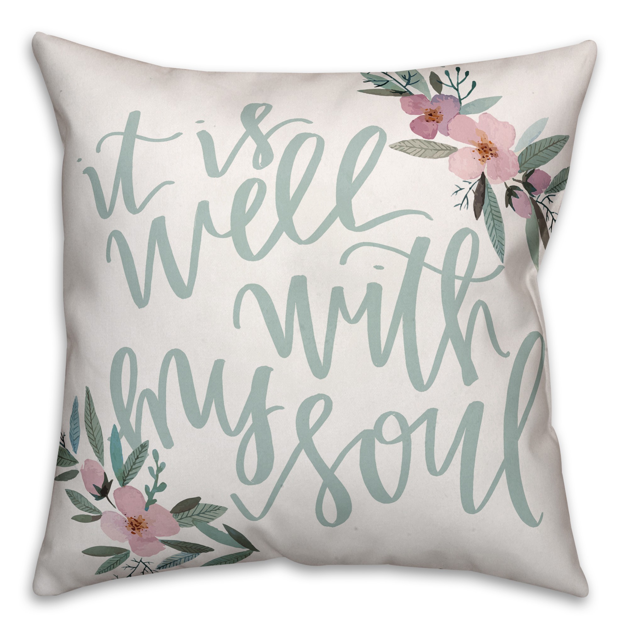 It is Well with my Soul 18x18 Throw Pillow