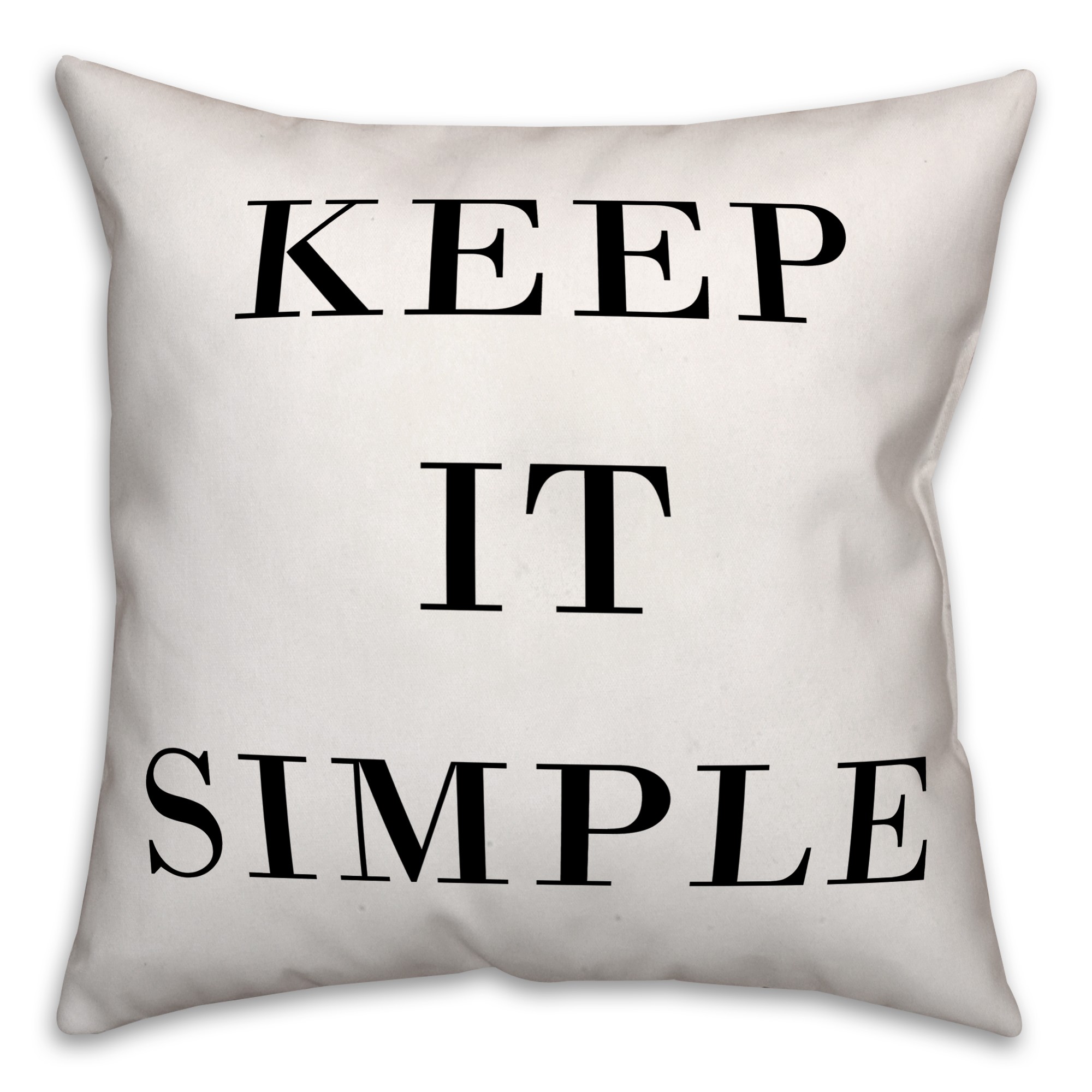 Keep it Simple 18x18 Throw Pillow