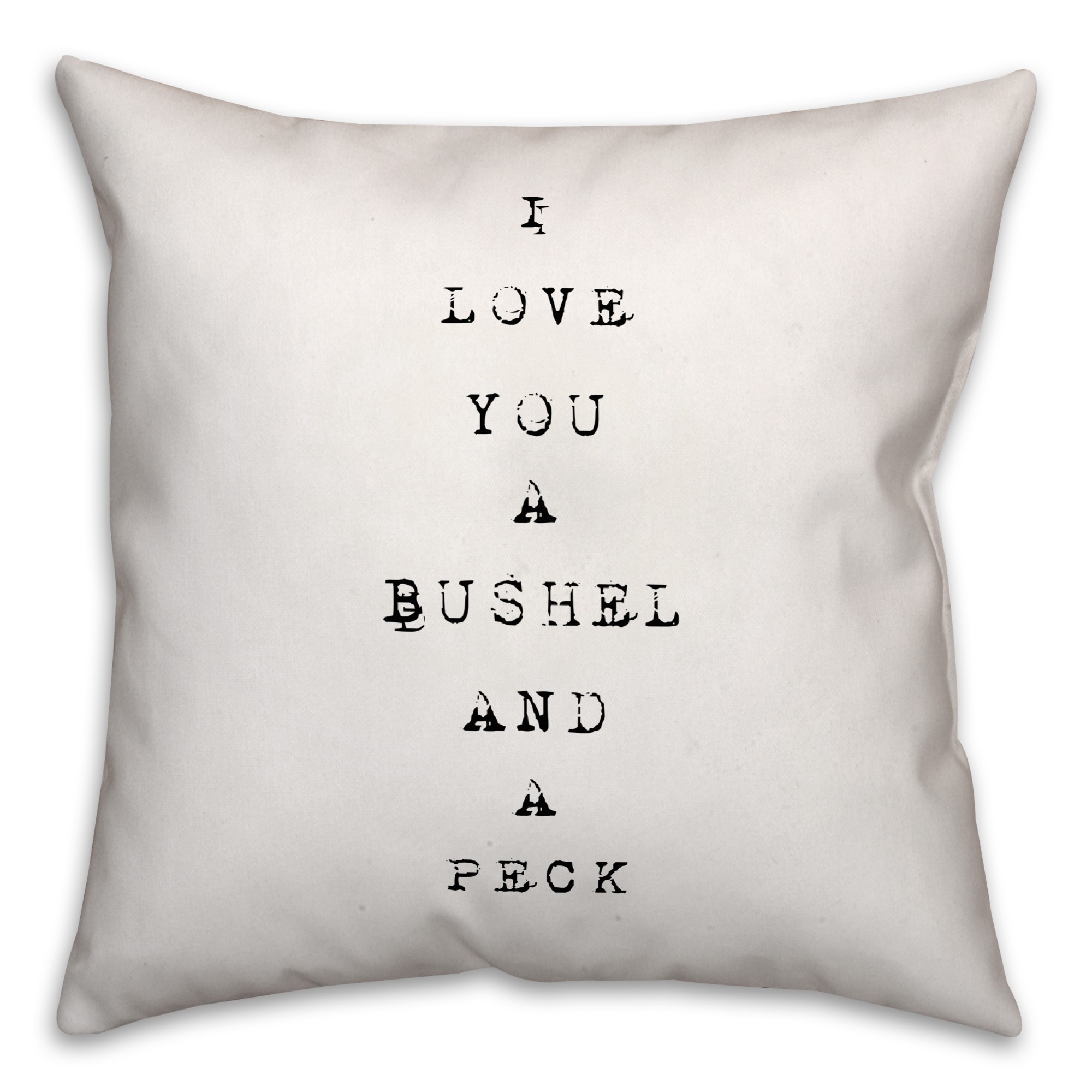 A Bushel and a Peck 18x18 Throw Pillow