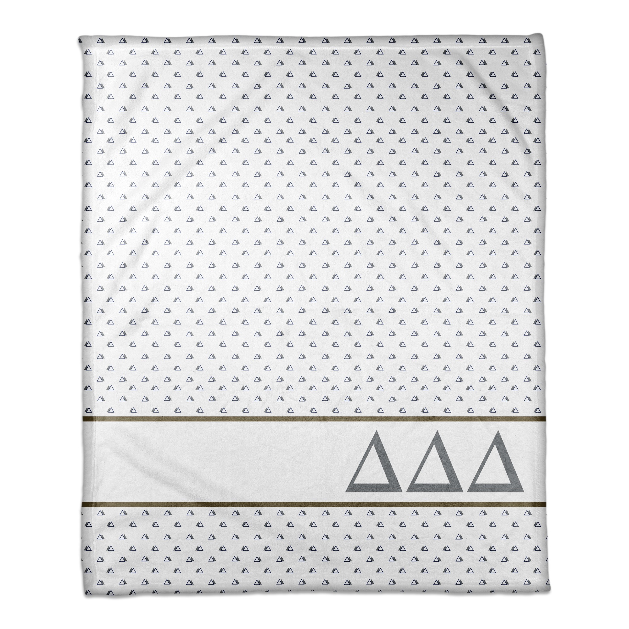 Delta Delta Delta Triangle Pattern 50x60 Throw Blanket