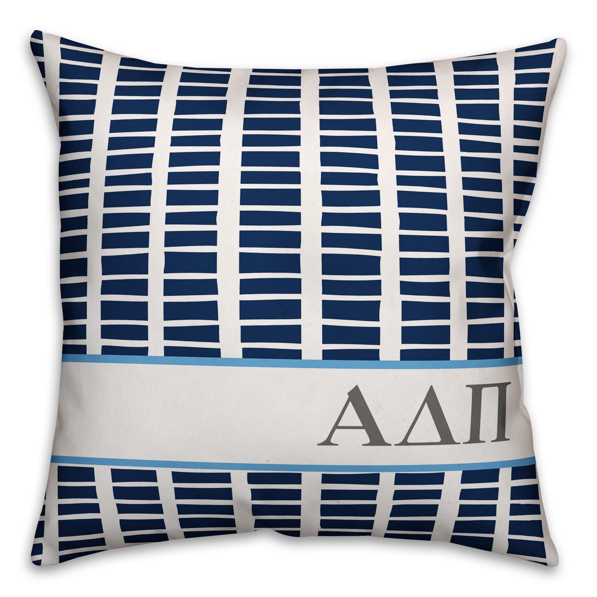 Alpha Delta Pi Square Pattern 18x18 Pillow