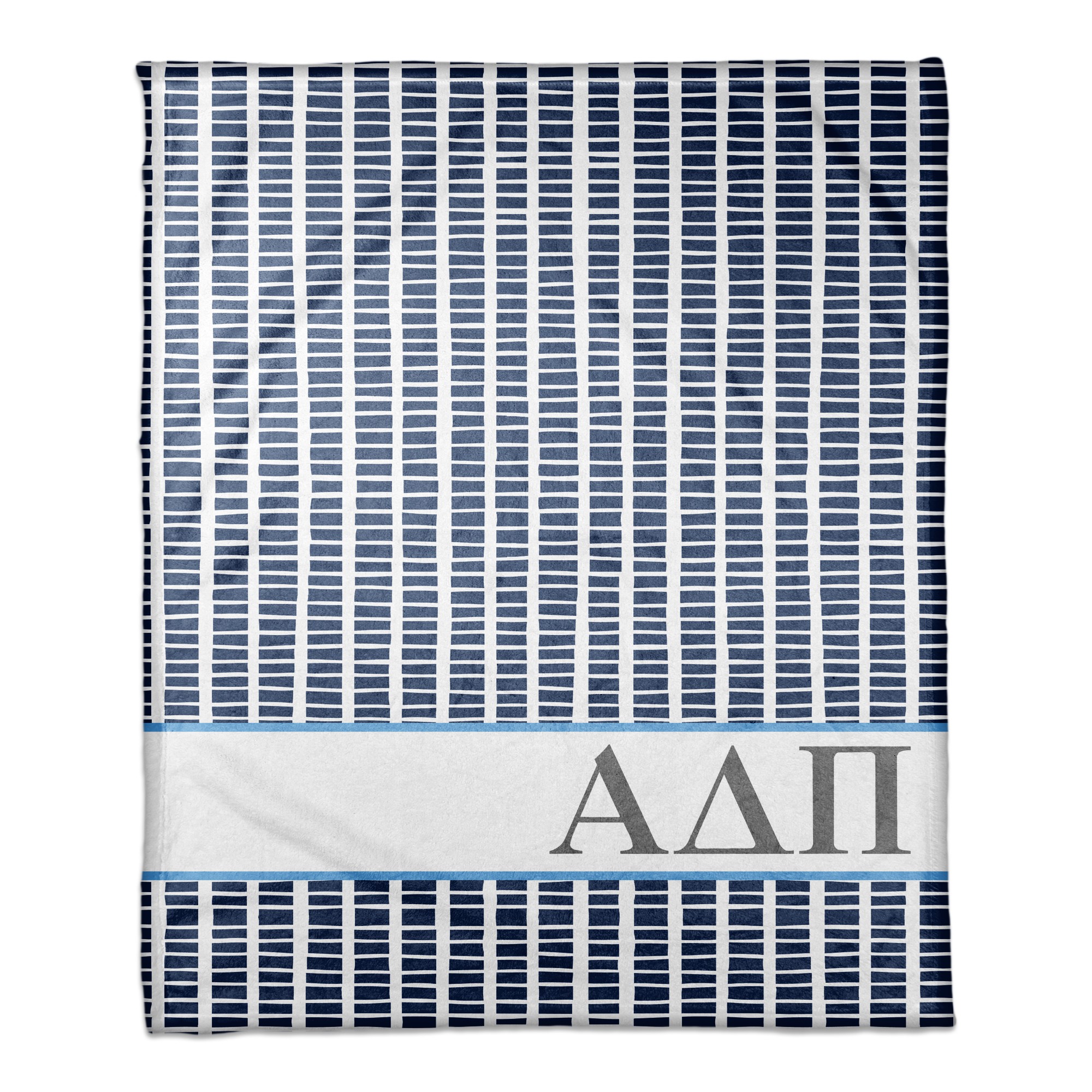 Alpha Delta Pi Square Pattern 50x60 Throw Blanket