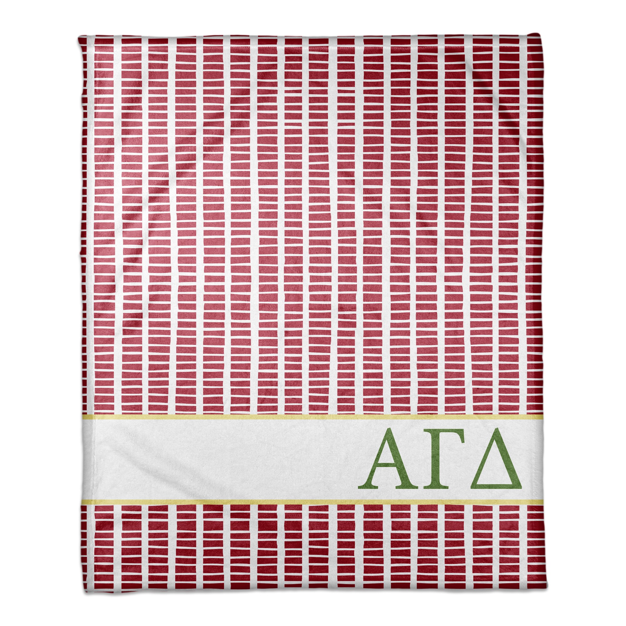 Alpha Gamma Delta Square Pattern 50x60 Throw Blanket