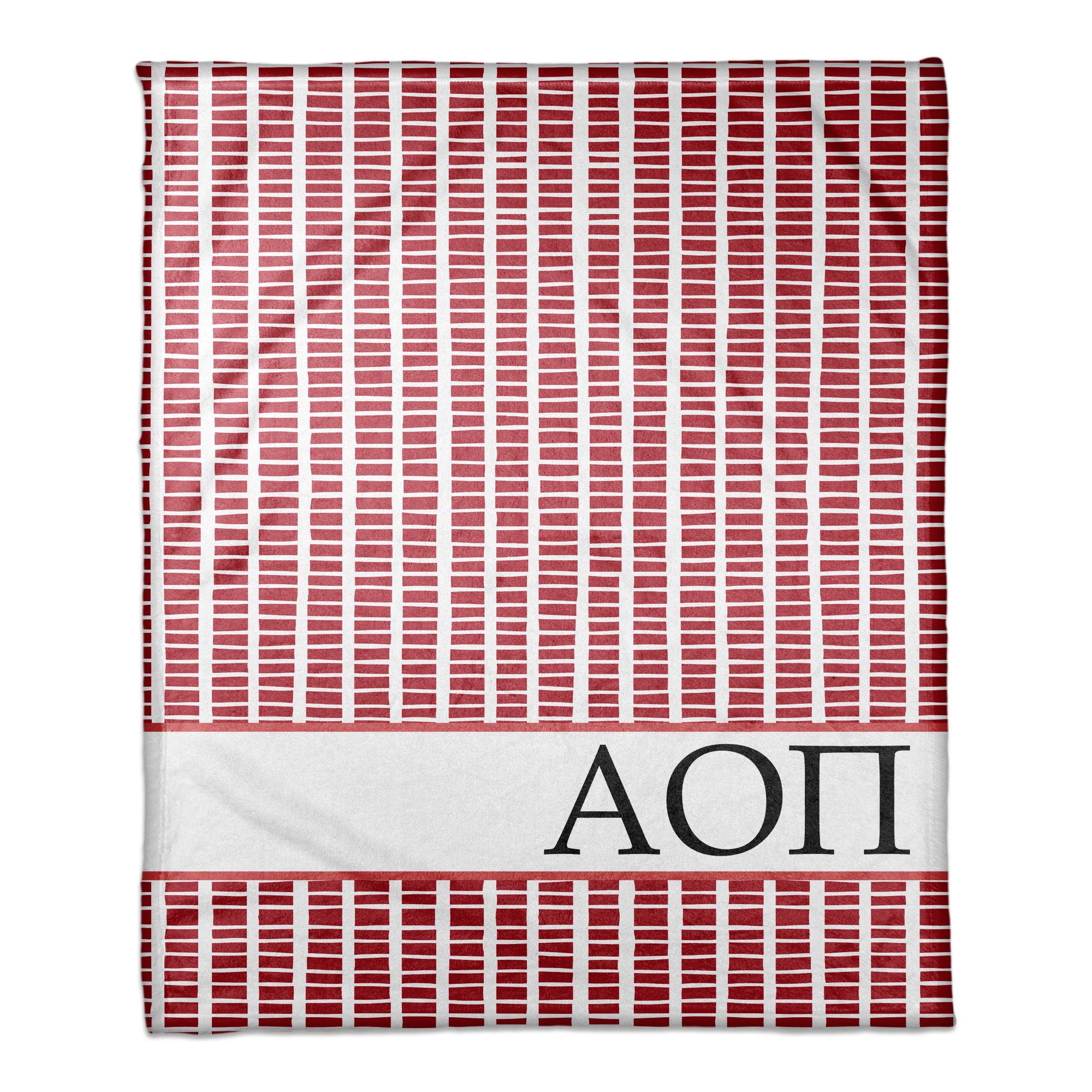 Alpha Omicron Pi Square Pattern 50x60 Throw Blanket