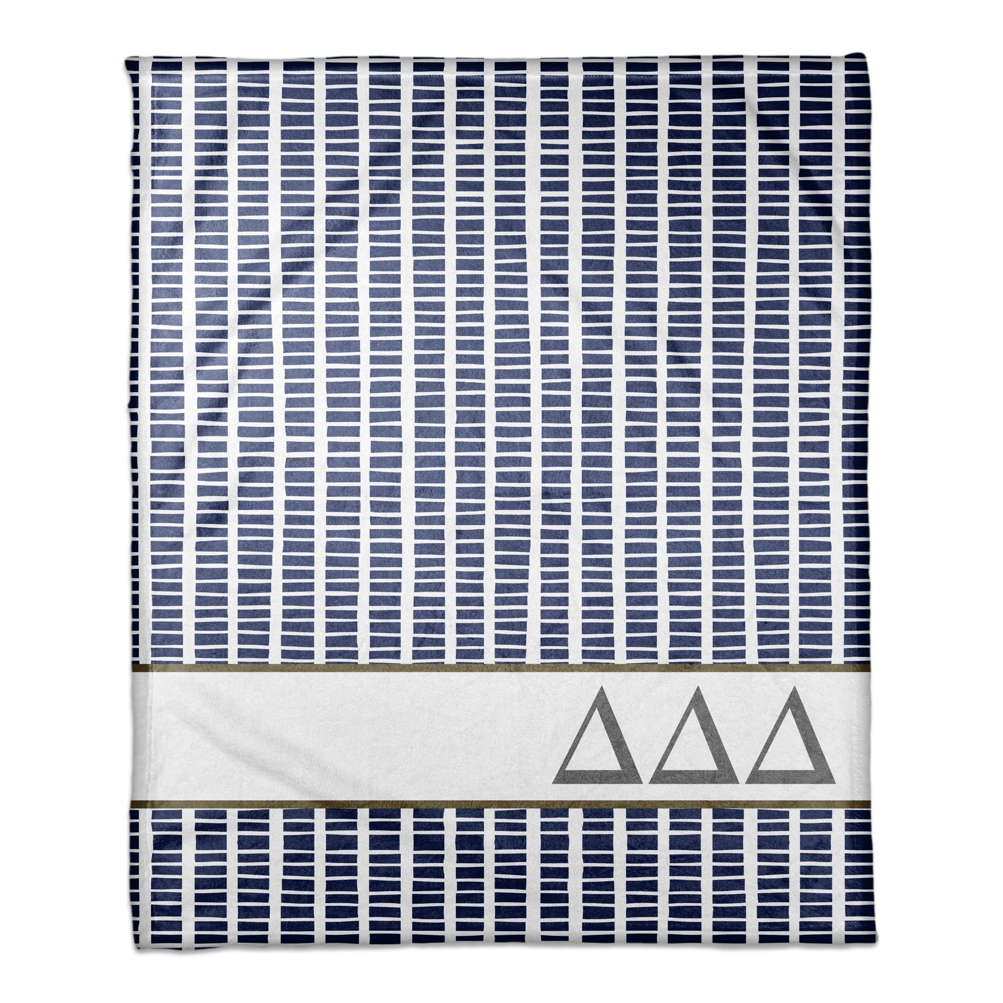 Delta Delta Delta Square Pattern 50x60 Throw Blanket