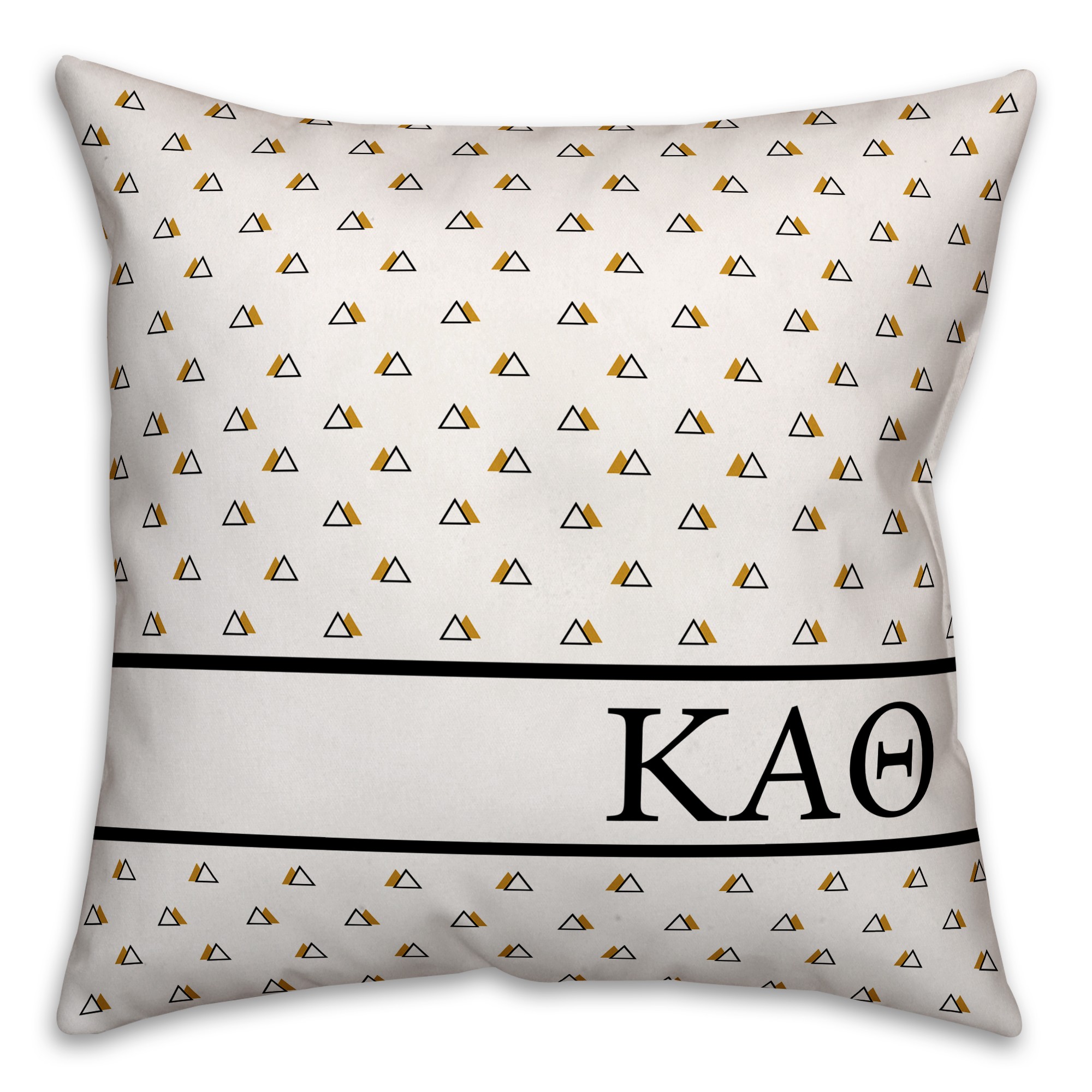 Kappa Alpha Theta Triangle Pattern 18x18 Pillow