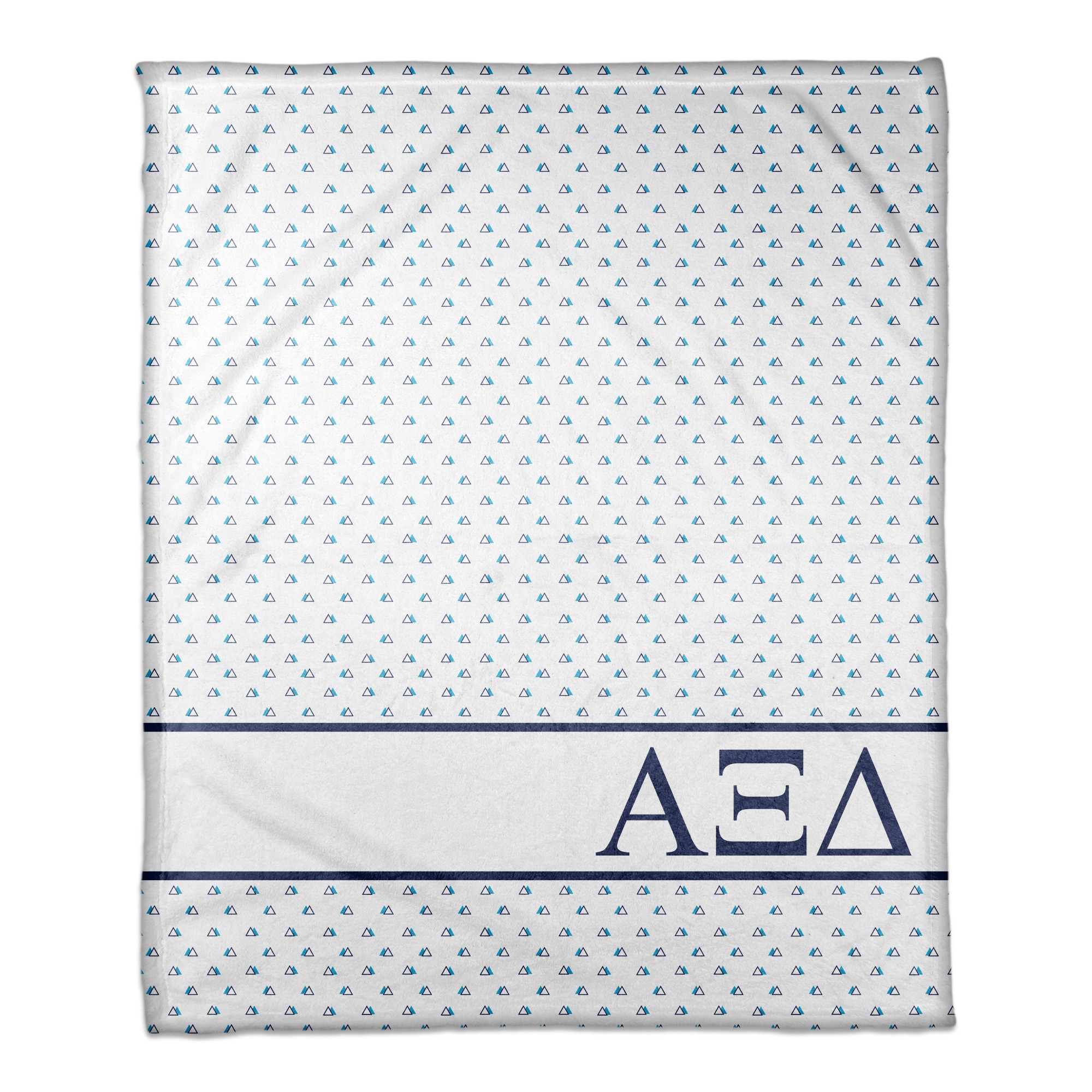 Alpha Xi Delta Triangle Pattern 50x60 Throw Blanket