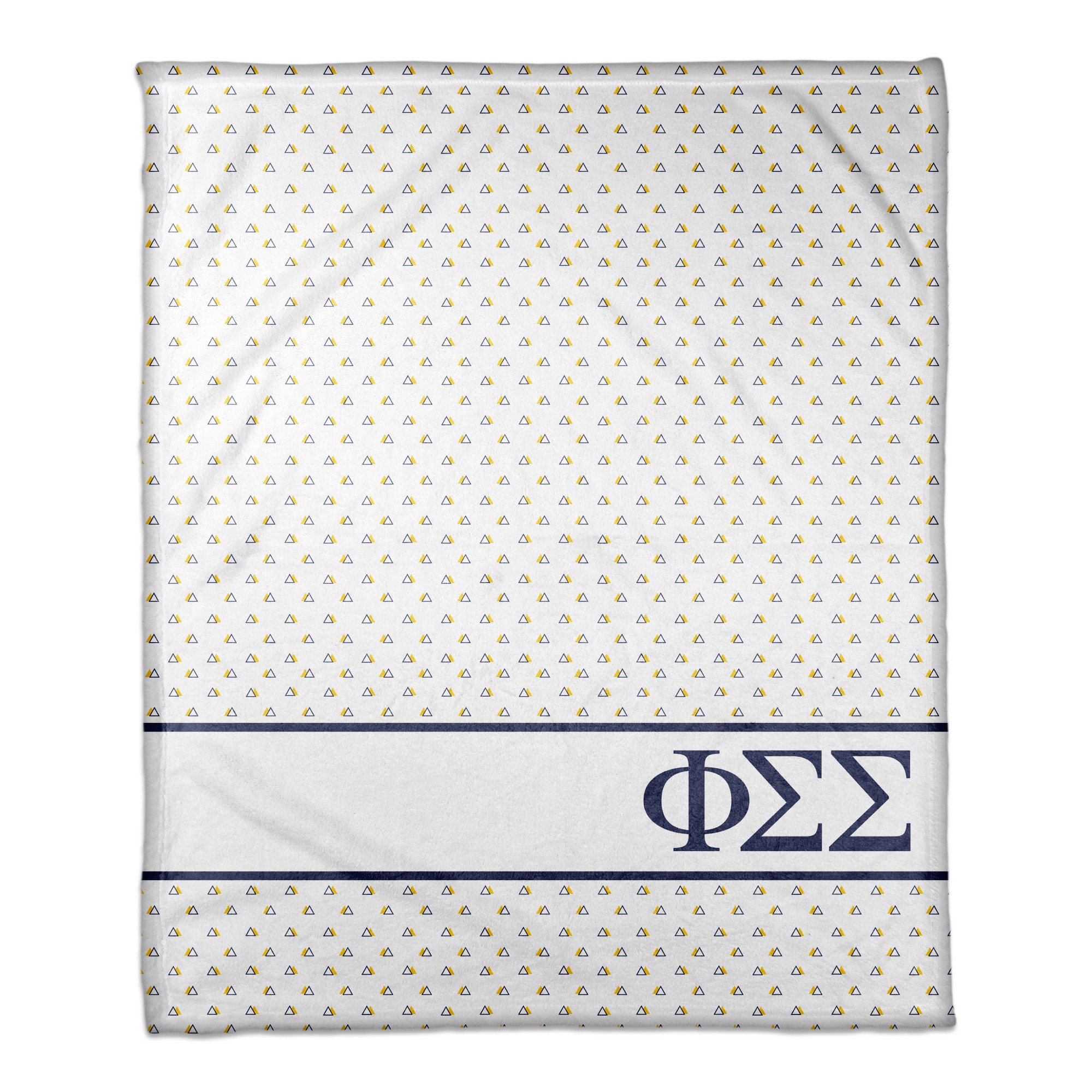 Phi Simga Sigma Triangle Pattern 50x60 Throw Blanket