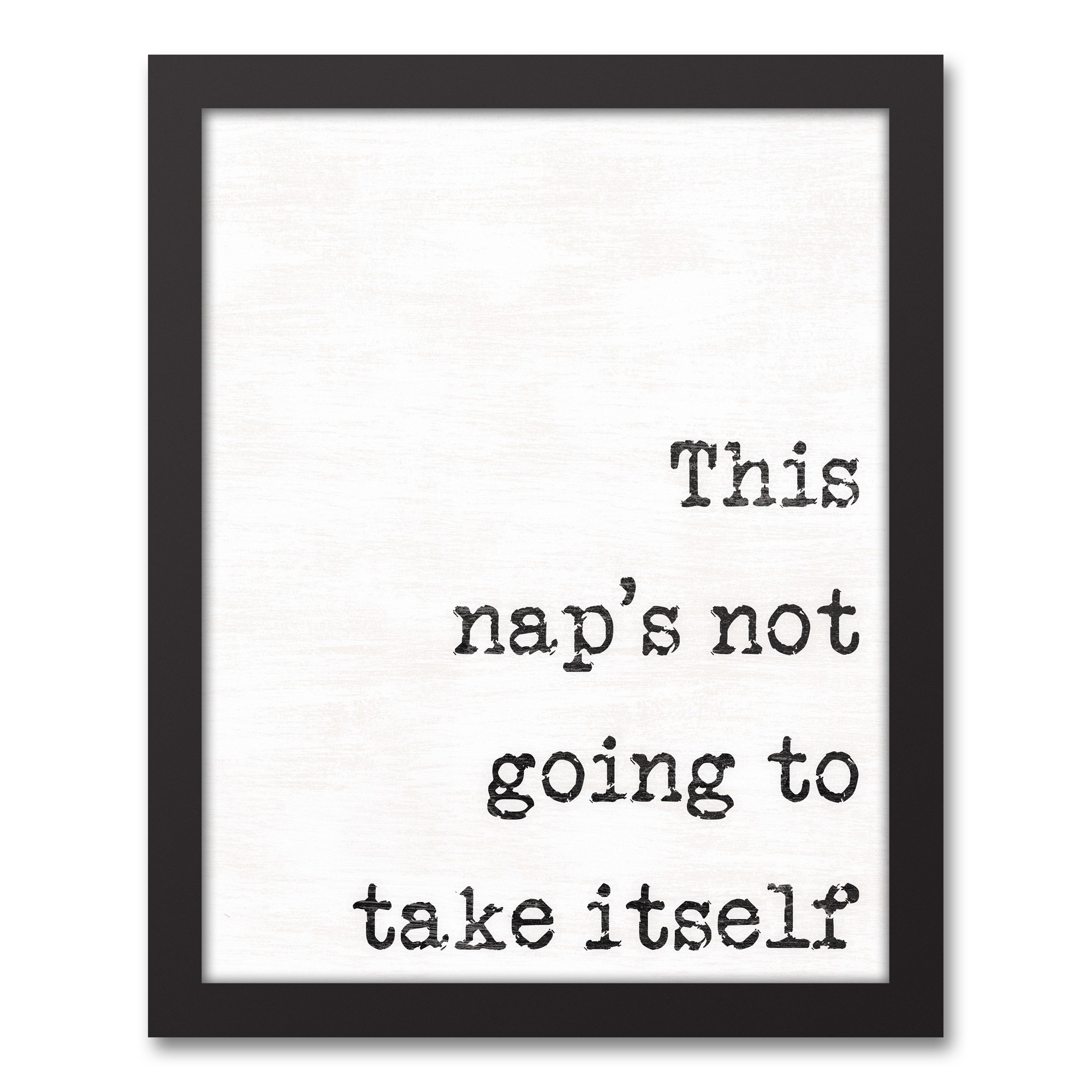 This Nap's Not Going to Take Itself 11x14 Black Framed Canvas