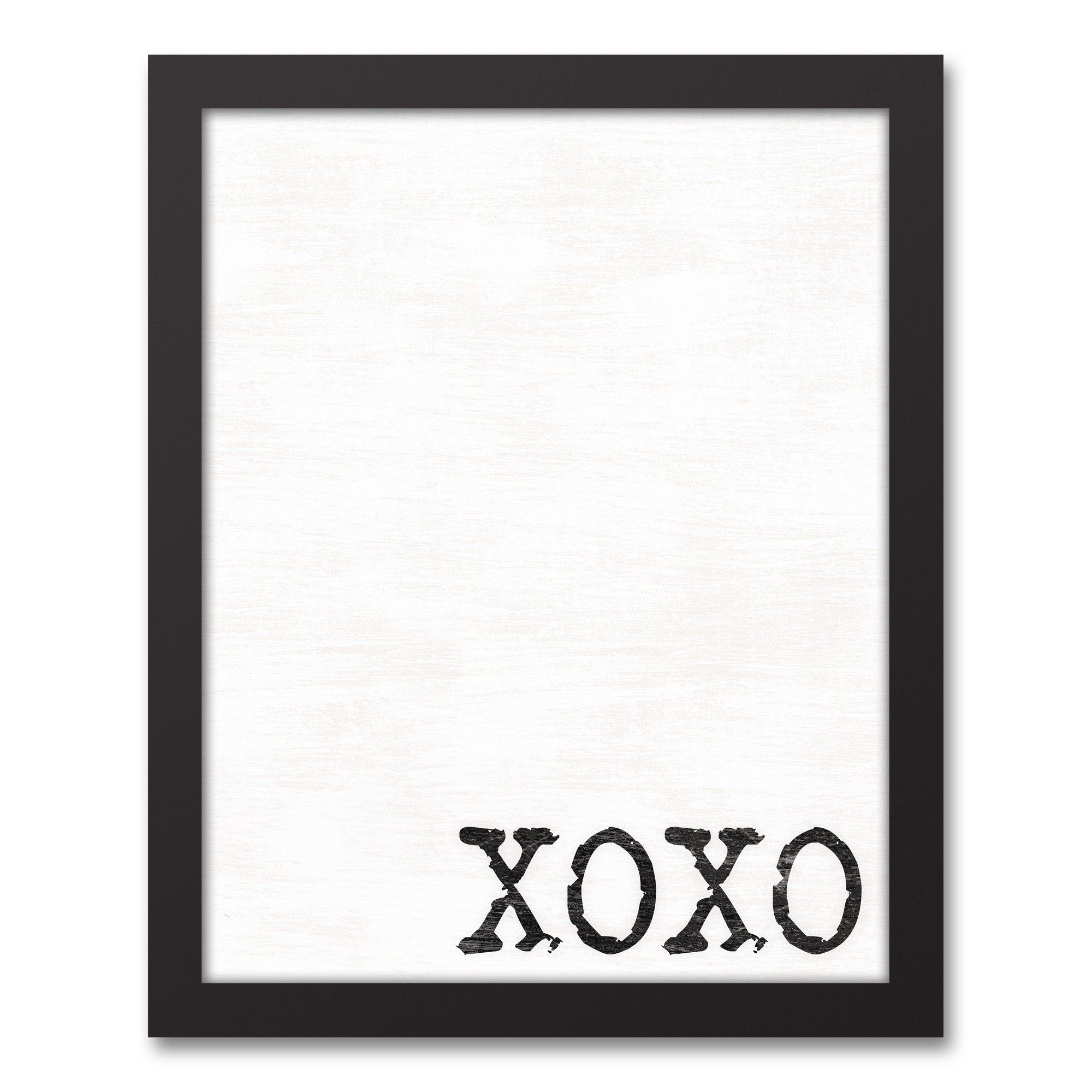 XOXO 11x14 Black Framed Canvas