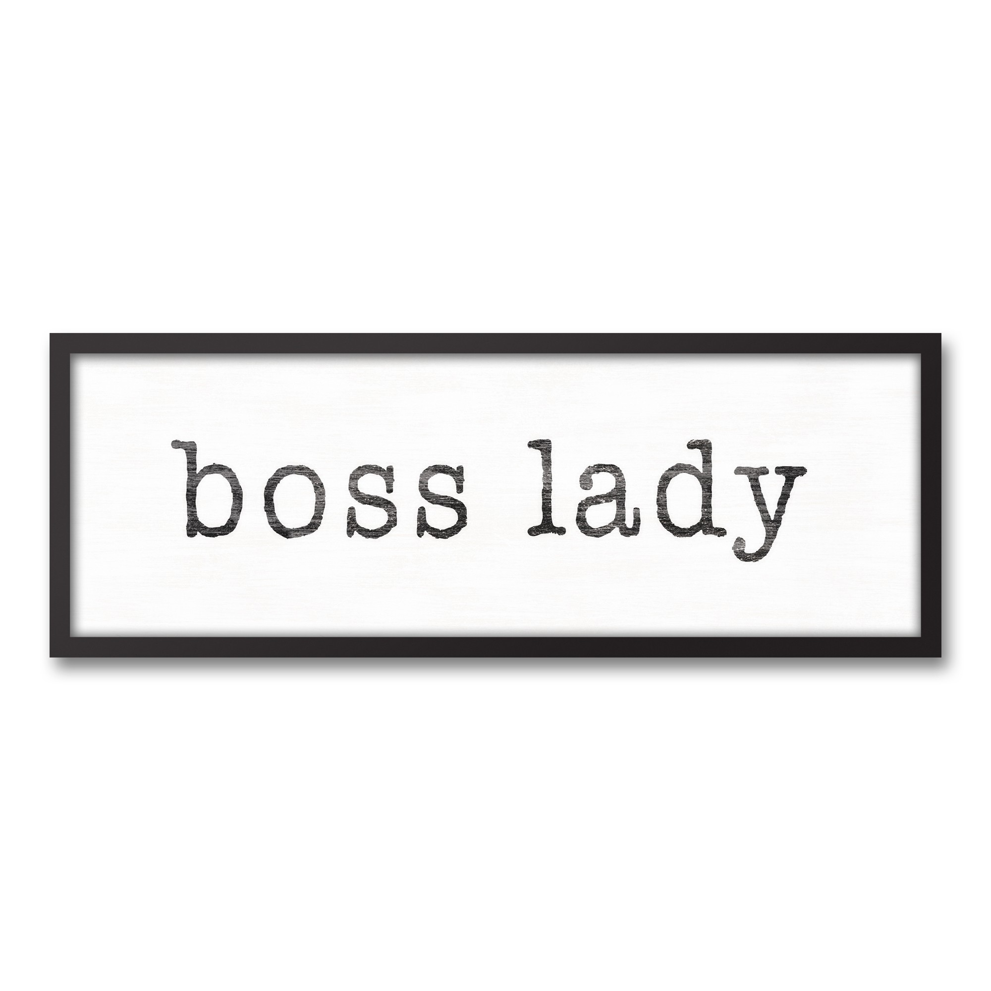 Boss Lady 12x36 Black Framed Canvas