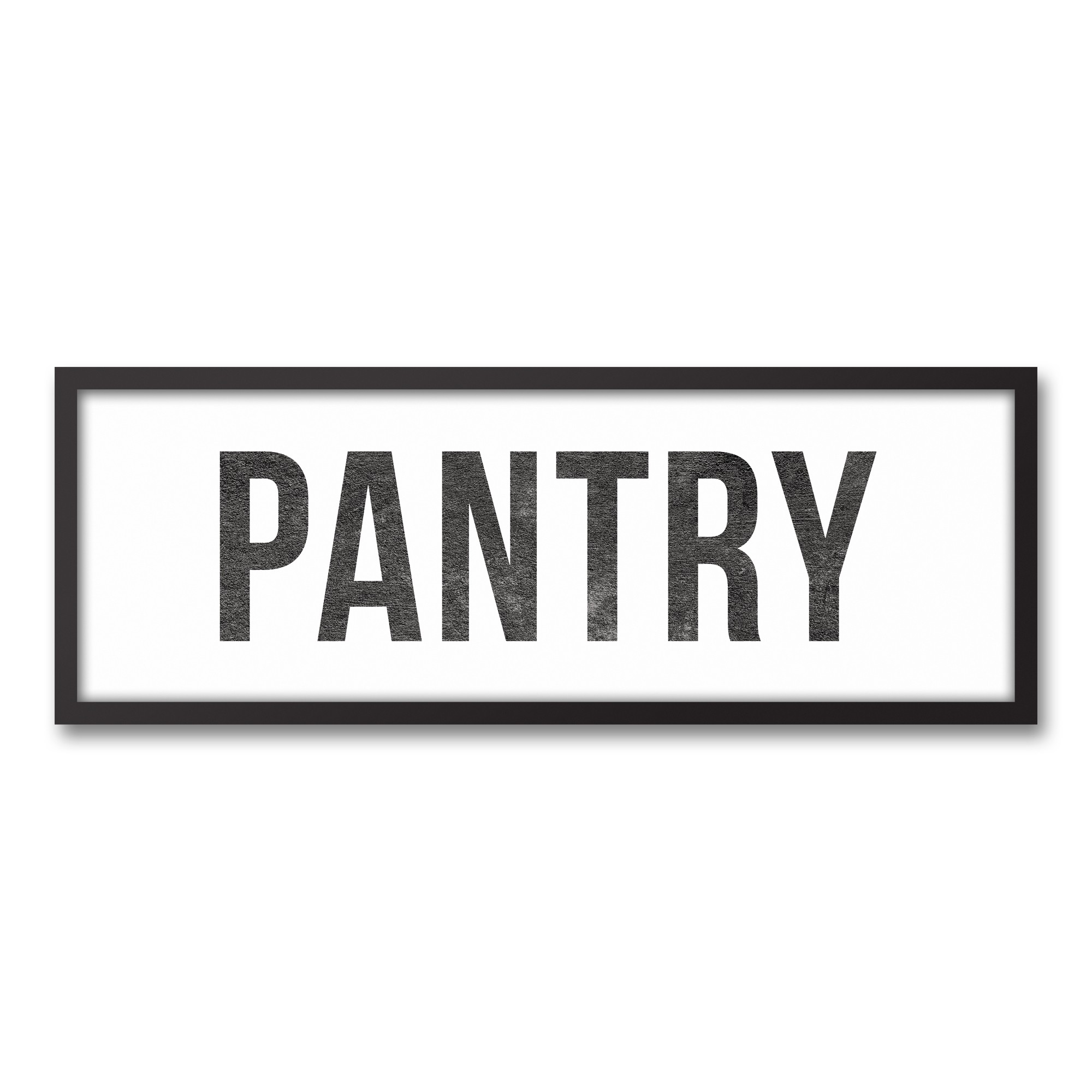 Pantry 12x36 Black Framed Canvas