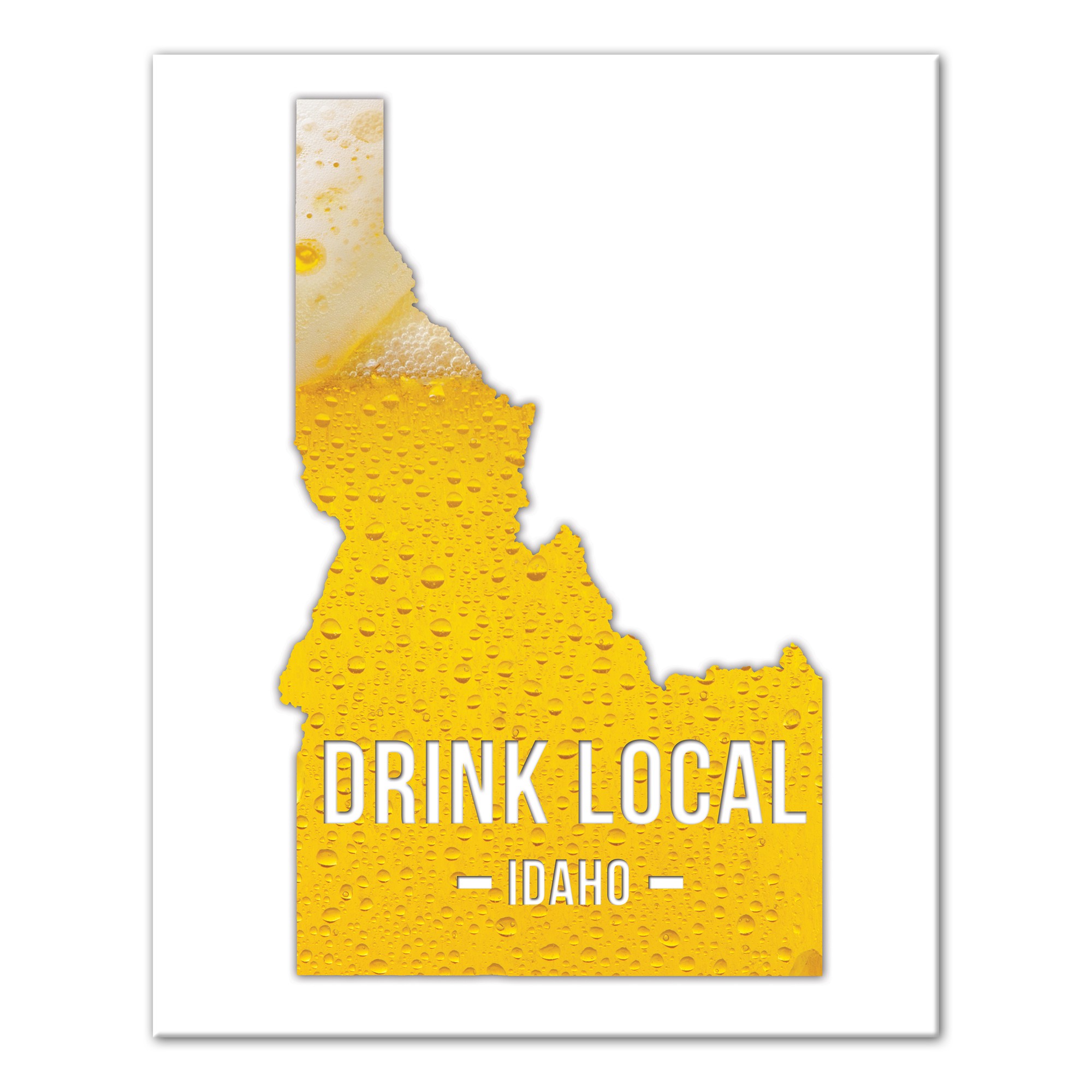Idaho Drink Local Beer Wall Art