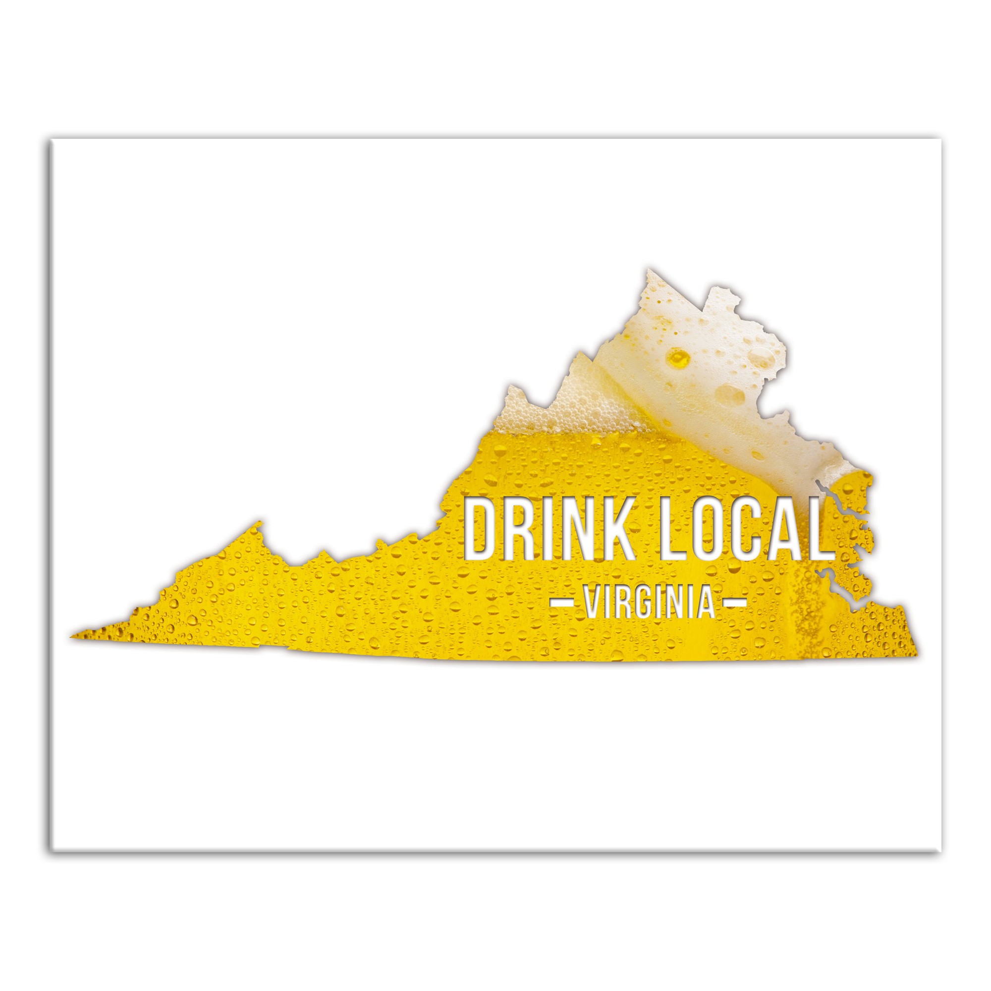 Virginia Drink Local Beer Wall Art