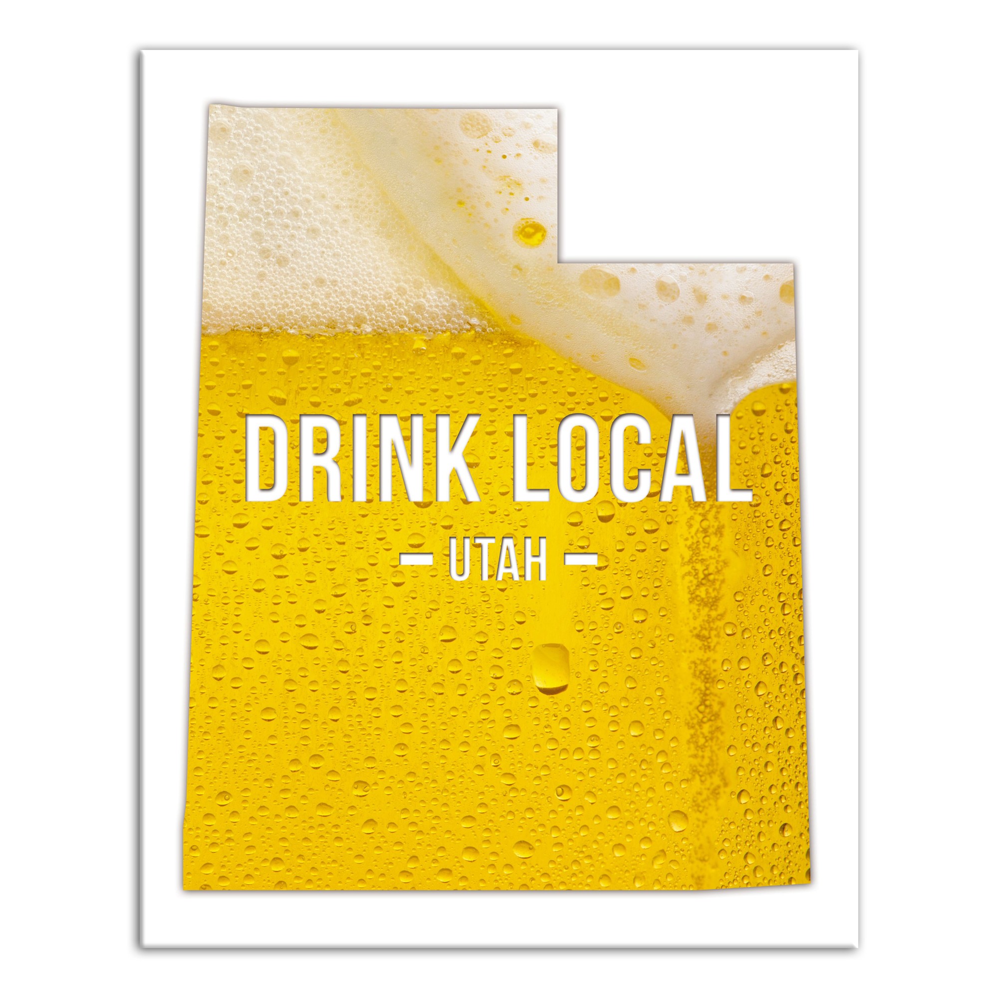 Utah Drink Local Beer Wall Art