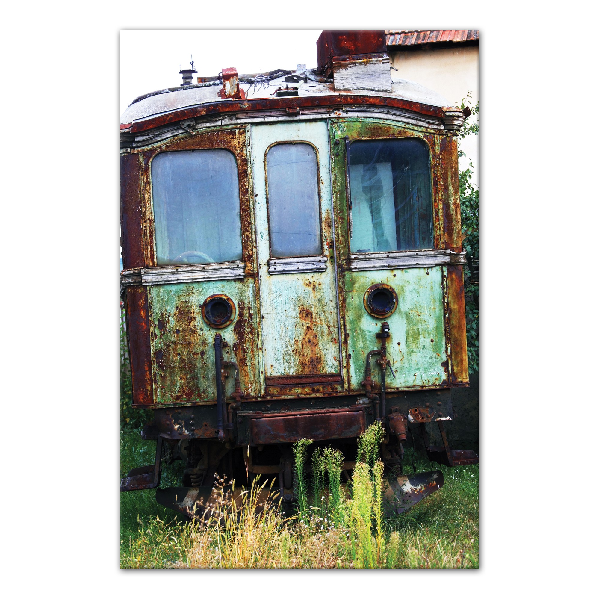 Abandoned Trolley 32x48 Canvas