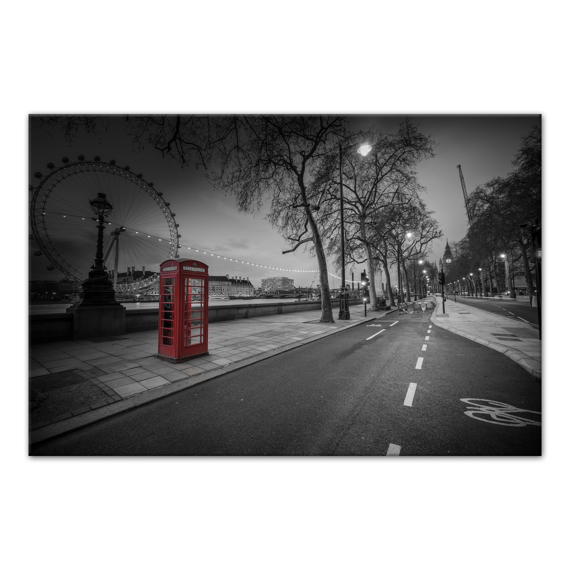 London City Scene 48x32 Canvas