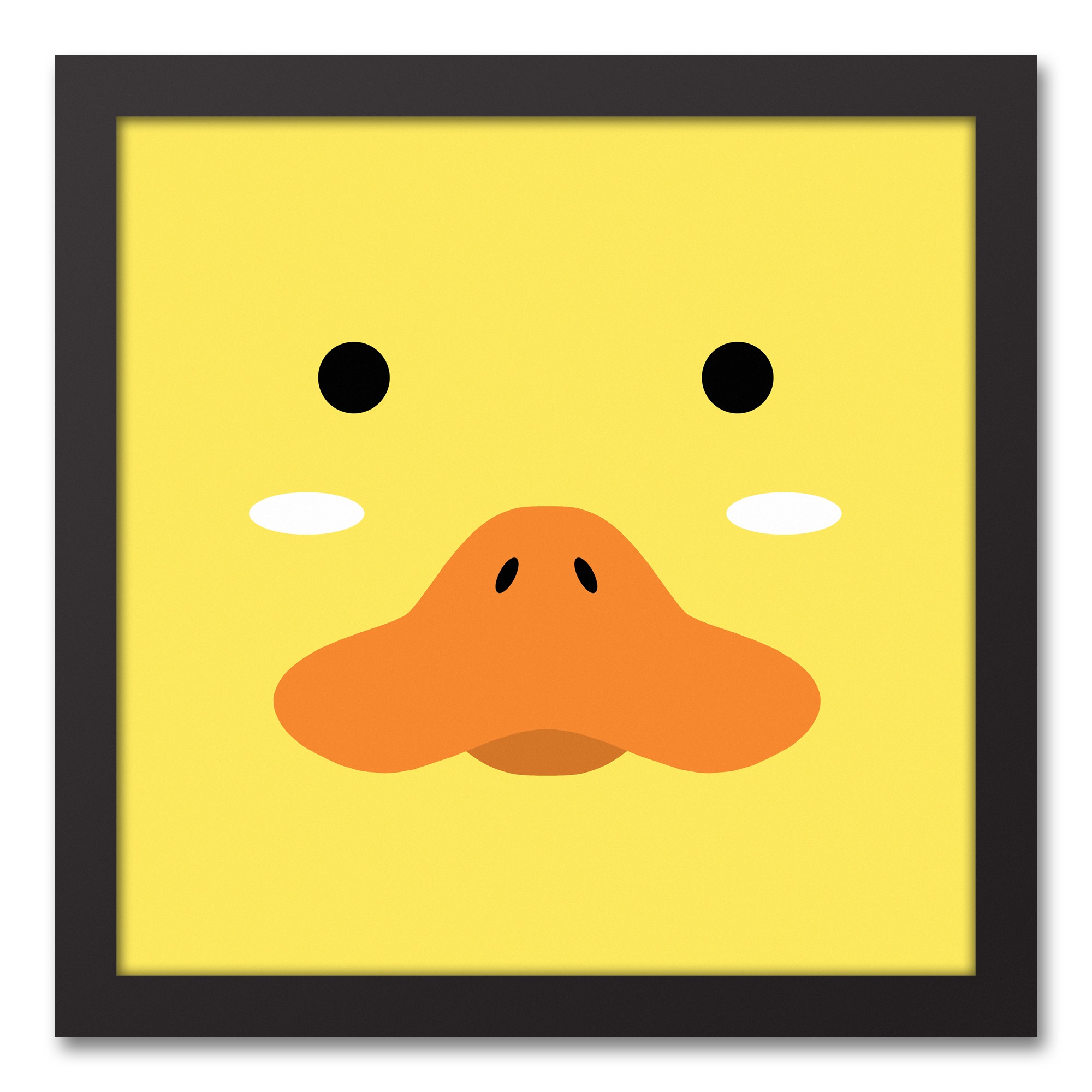 Duck Face Friend 12x12 Framed Canvas Wall Art