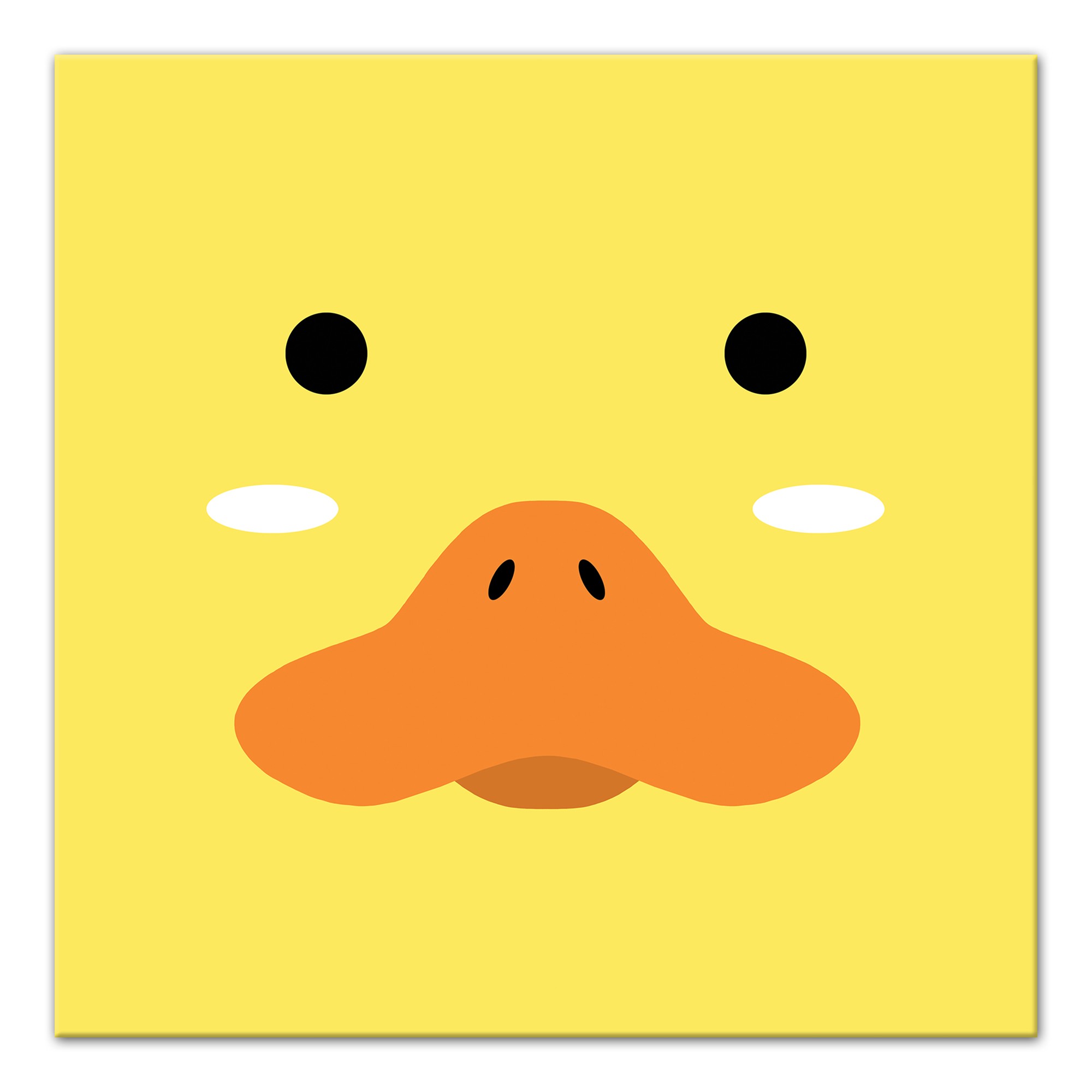 Duck Face Friend 12x12 Canvas Wall Art