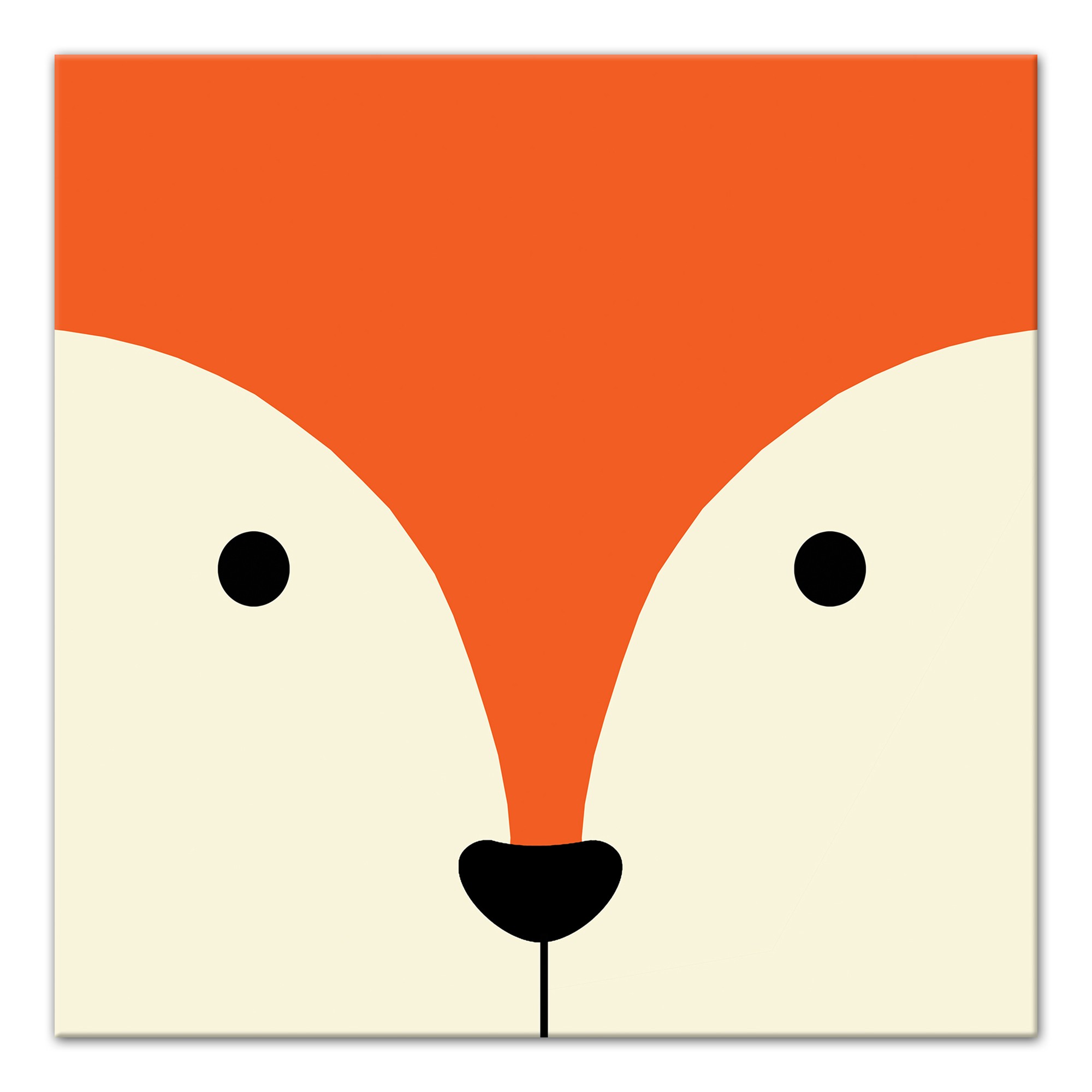 Fox Face Friend 12x12 Canvas Wall Art