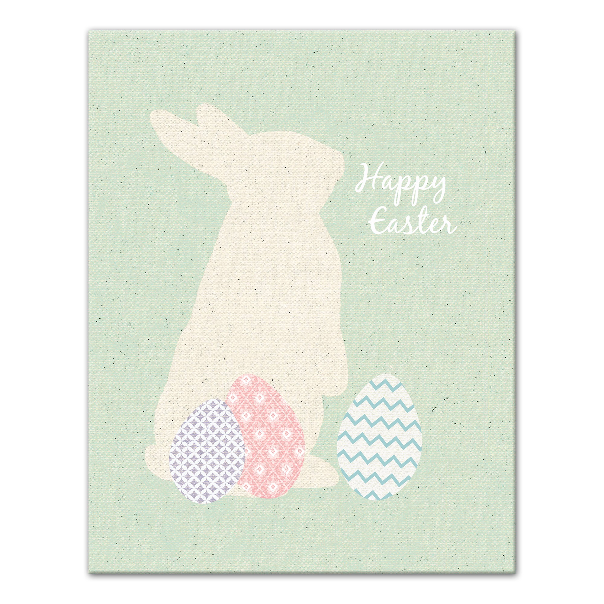 Happy Easter Bunny Canvas Wall Art, 11x14