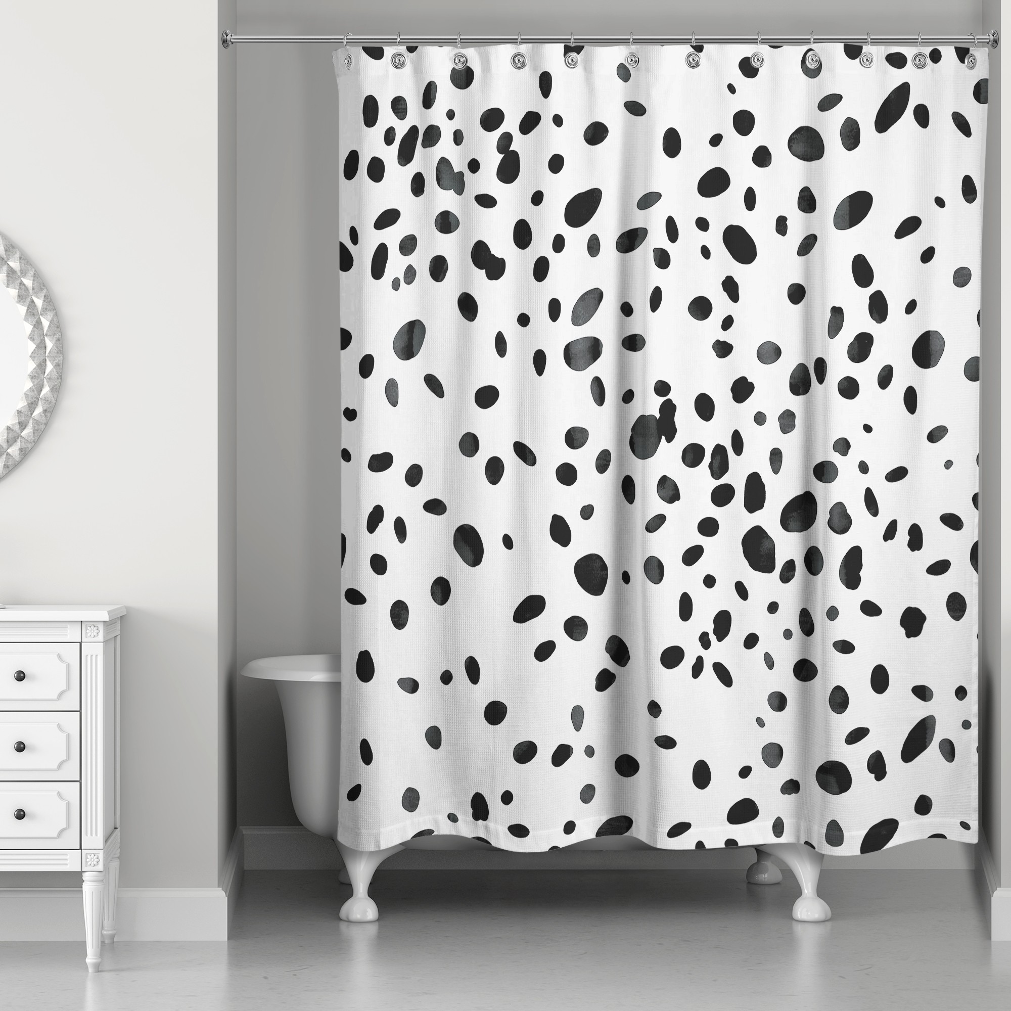 Dalmatian Spots Shower Curtain