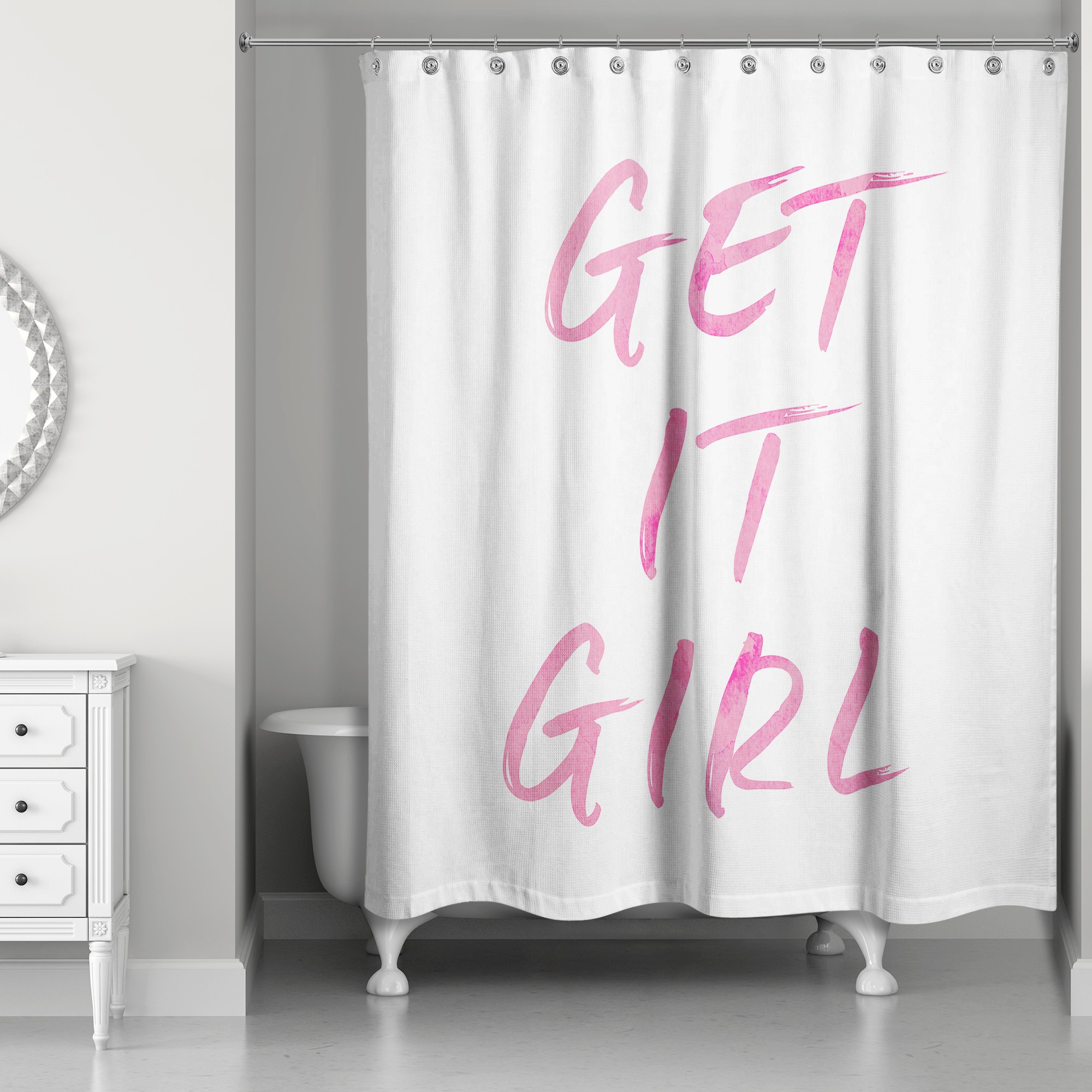 Get It Girl Shower Curtain
