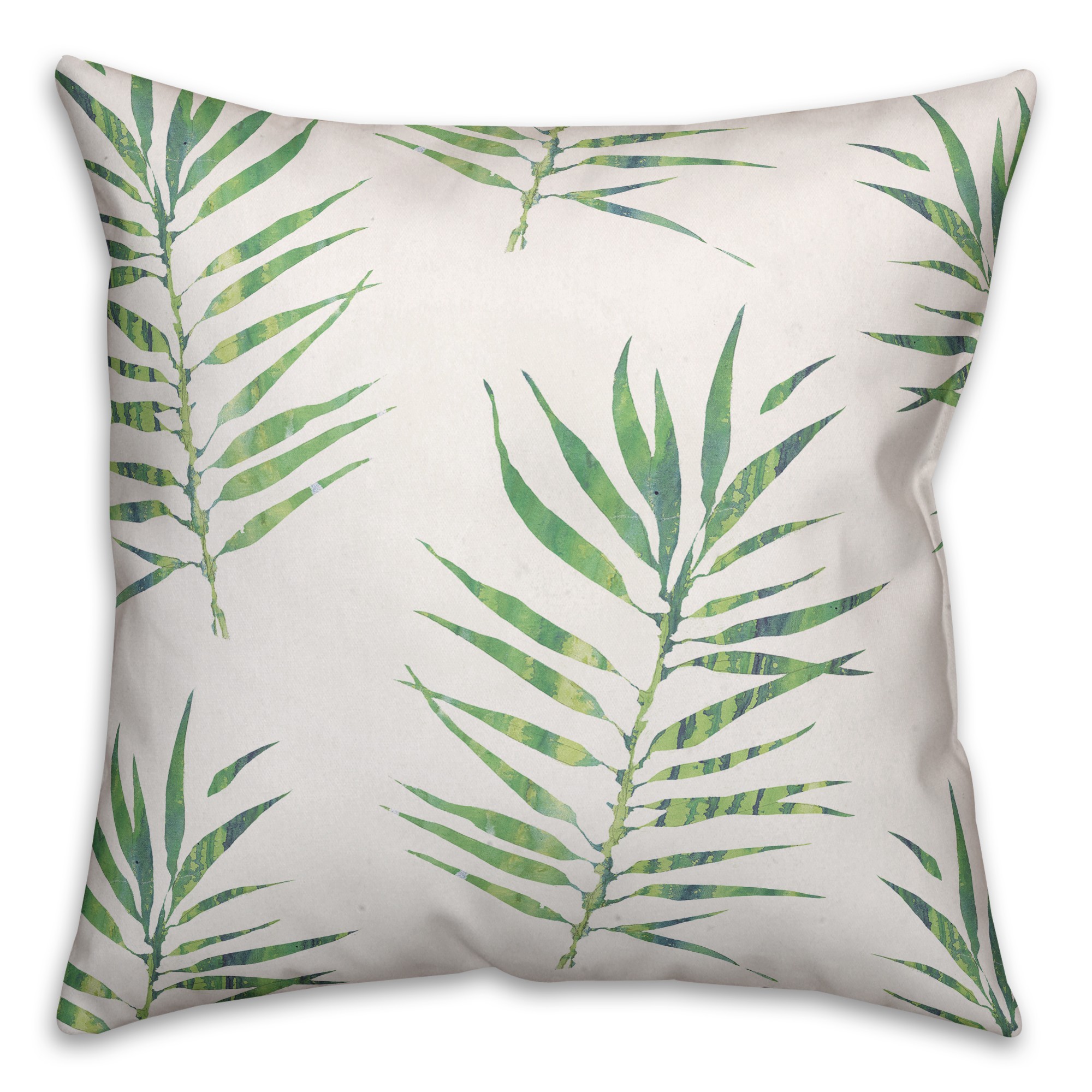 Palm Leaf Throw Pillow