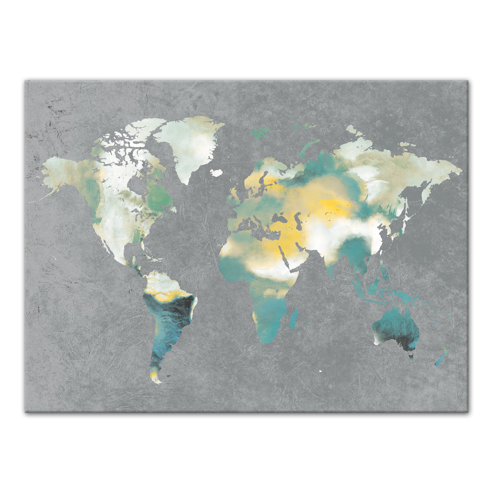 Watercolor World Map I Wall Art