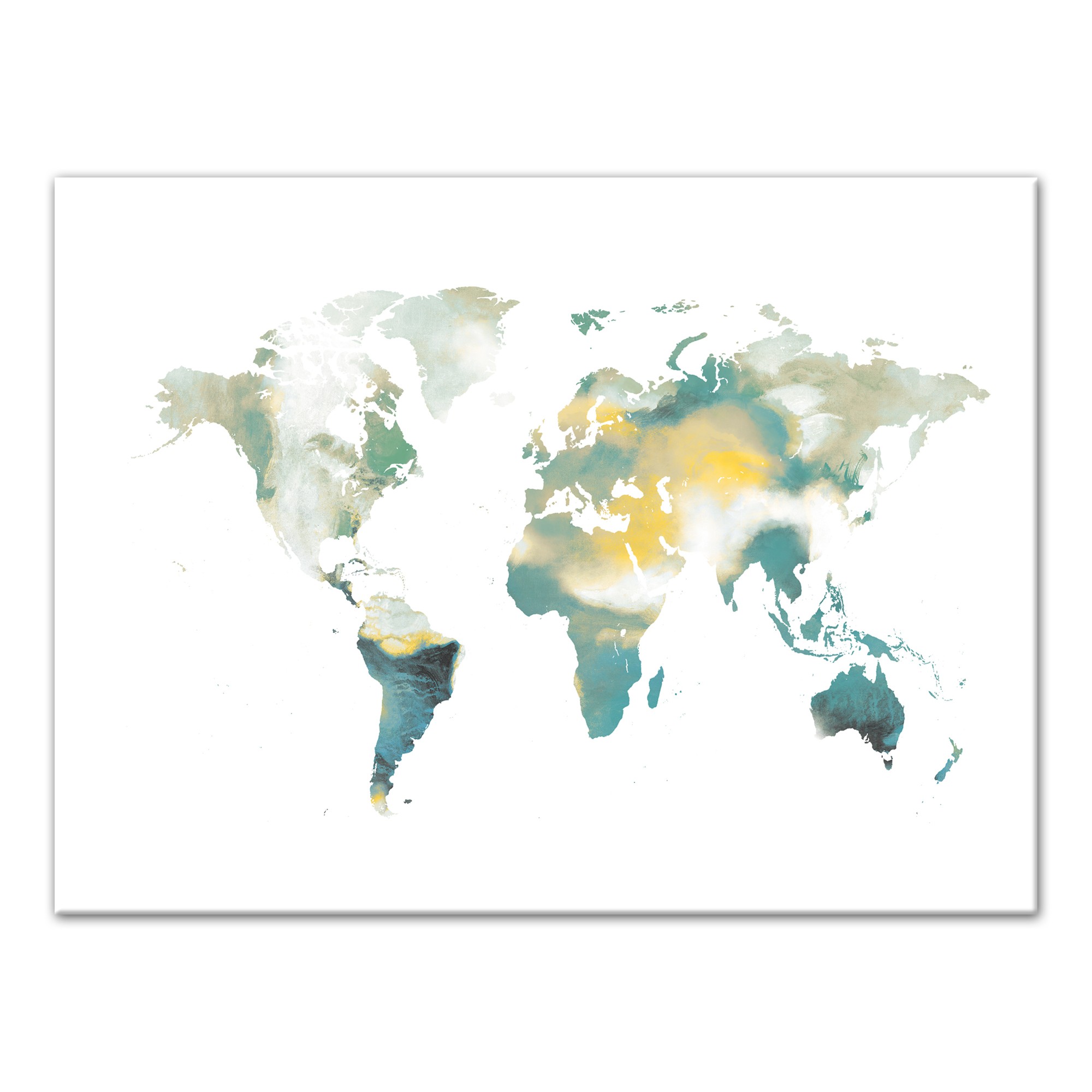 Watercolor World Map II Wall Art